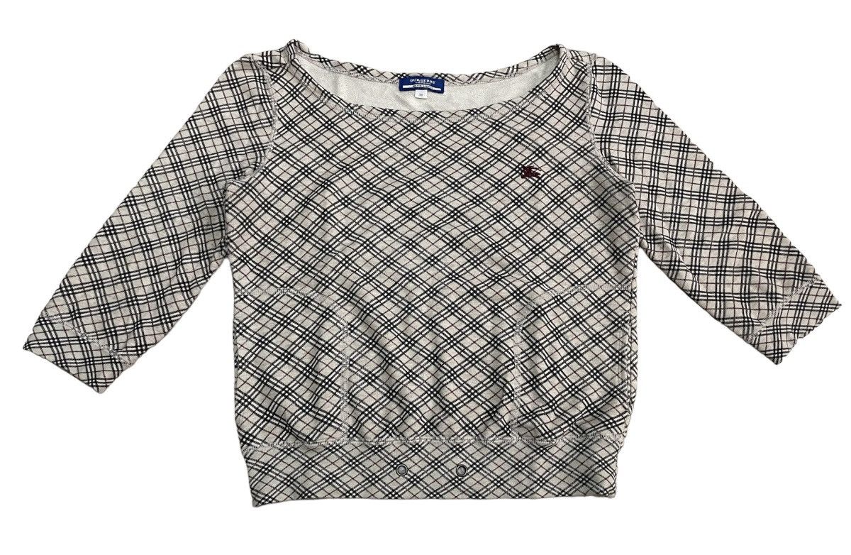 Burberry Luxury Burberry Novacheck Longsleeve Tshirt Size S / US 4 / IT 40 - 1 Thumbnail