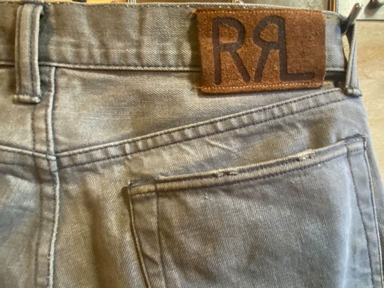 RRL Ralph Lauren RRL Ralph Lauren Old American made slim fit grey jeans Size US 34 / EU 50 - 5 Thumbnail