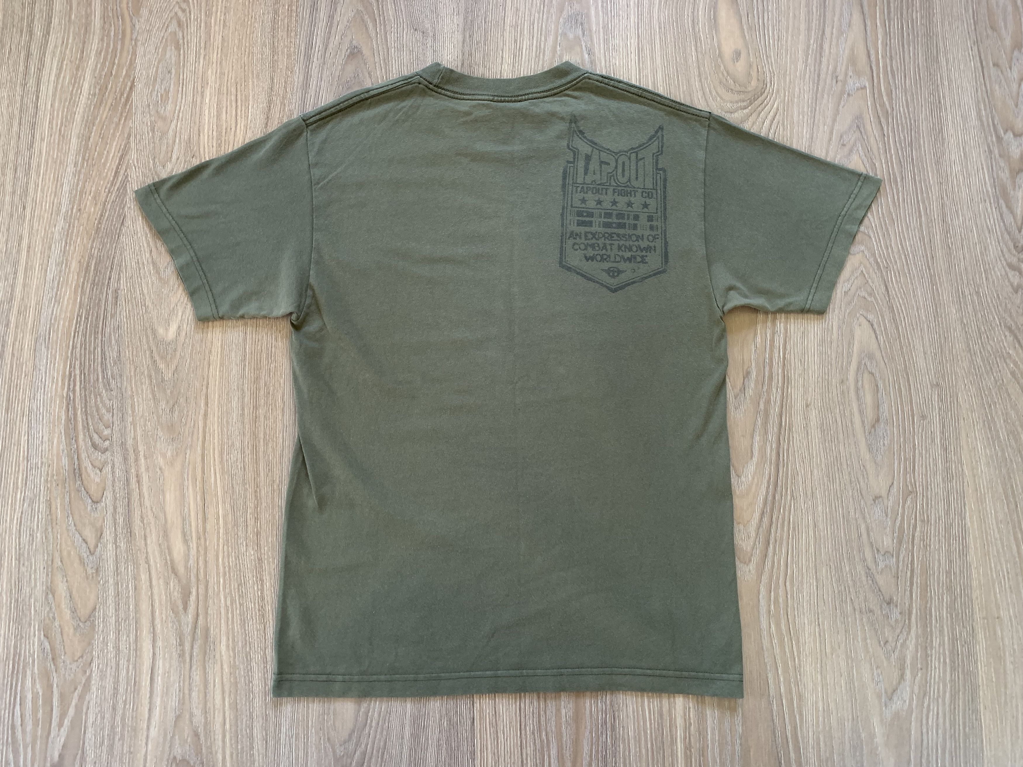 Tapout × Vintage Tapout Khaki Printed T Shirt Size US M / EU 48-50 / 2 - 3 Thumbnail