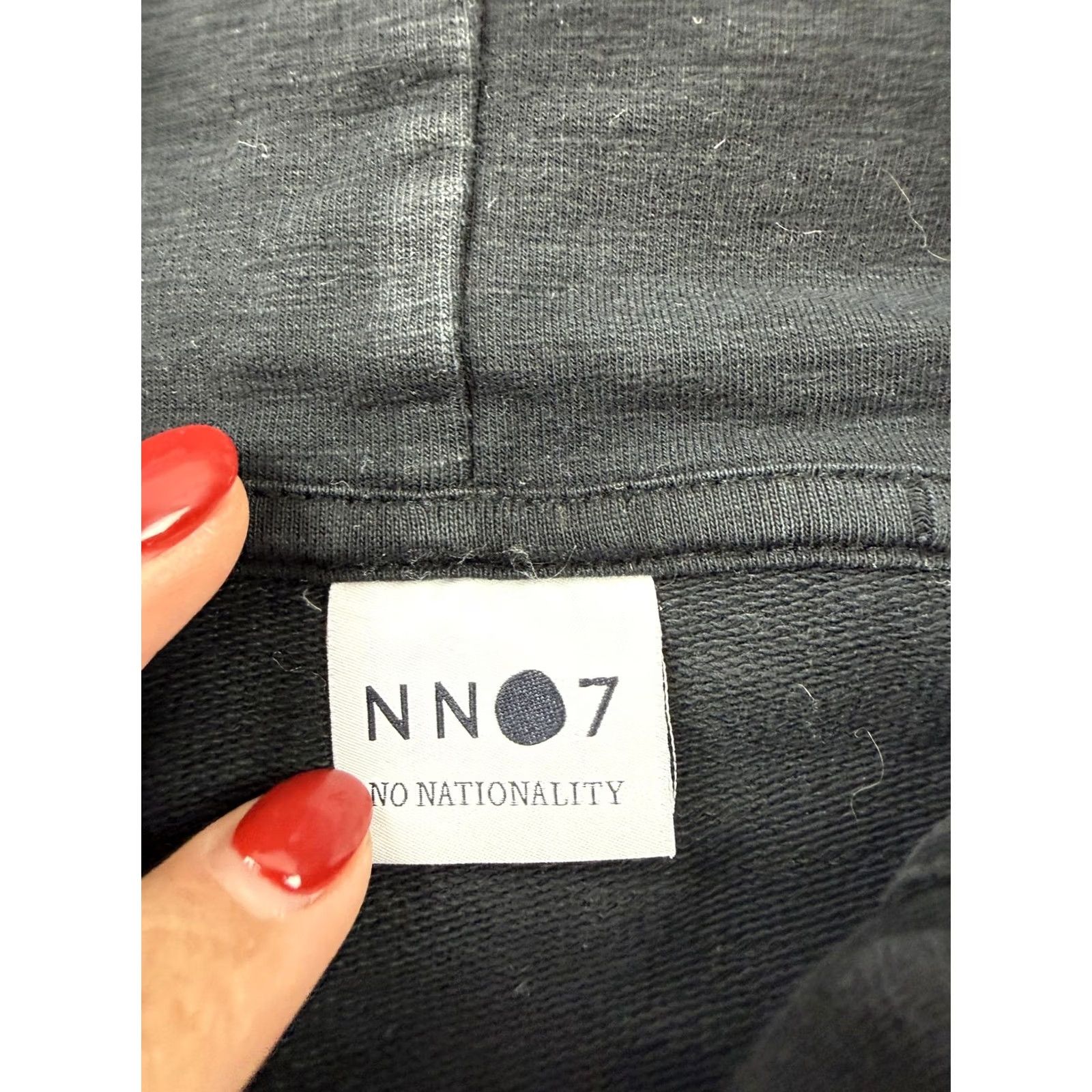 NN07 NN07 Hoodie Mens Large Black Full Zip Jersey Cotton Knit Solid Sweatshirt Size US L / EU 52-54 / 3 - 5 Thumbnail