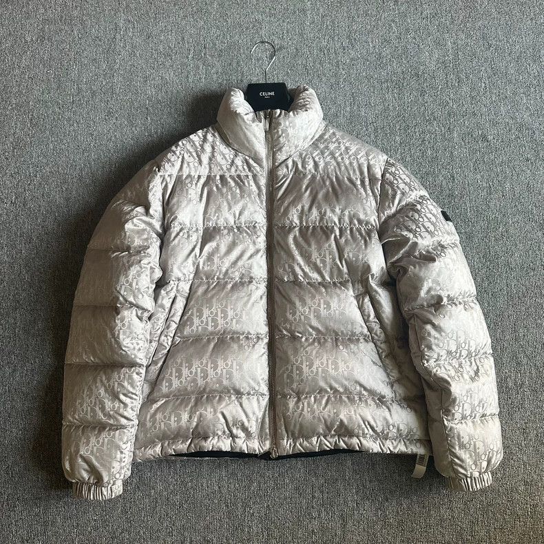 Dior Dior Silver dark pattern full logo down jacket 2502-Nextarr Size US M / EU 48-50 / 2 - 1 Thumbnail