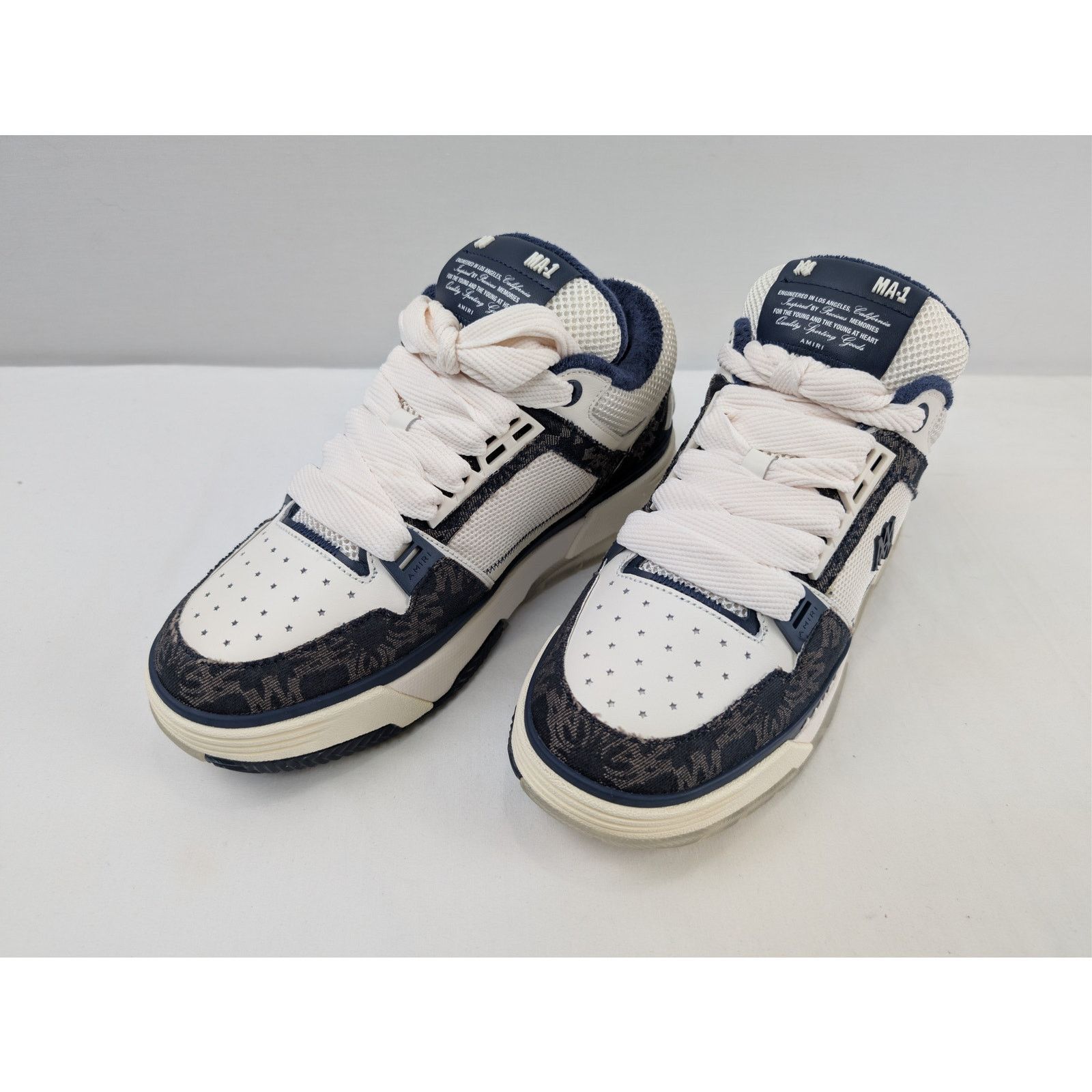Amiri o1rshd1 MA Quad MA-1 Sneakers in Midnight Indigo Size US 13 / EU 46 - 9 Thumbnail
