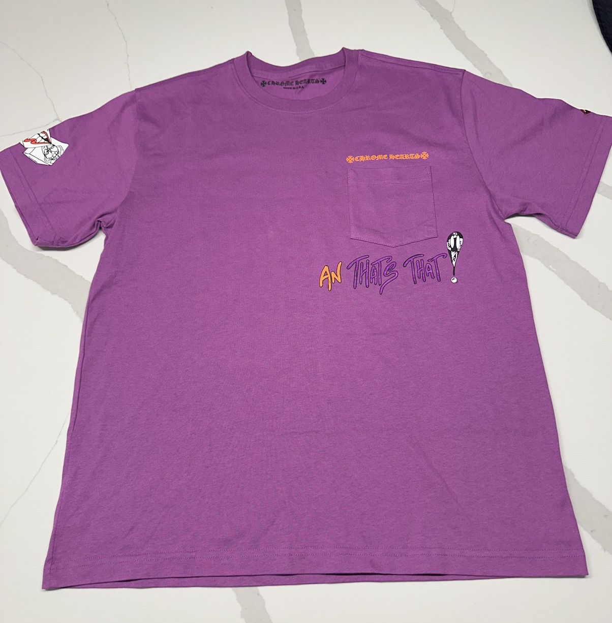 Chrome Hearts 🔥Chrome Hearts Mattyboy Purple Short Sleeve Tee🔥 Size US L / EU 52-54 / 3 - 1 Thumbnail
