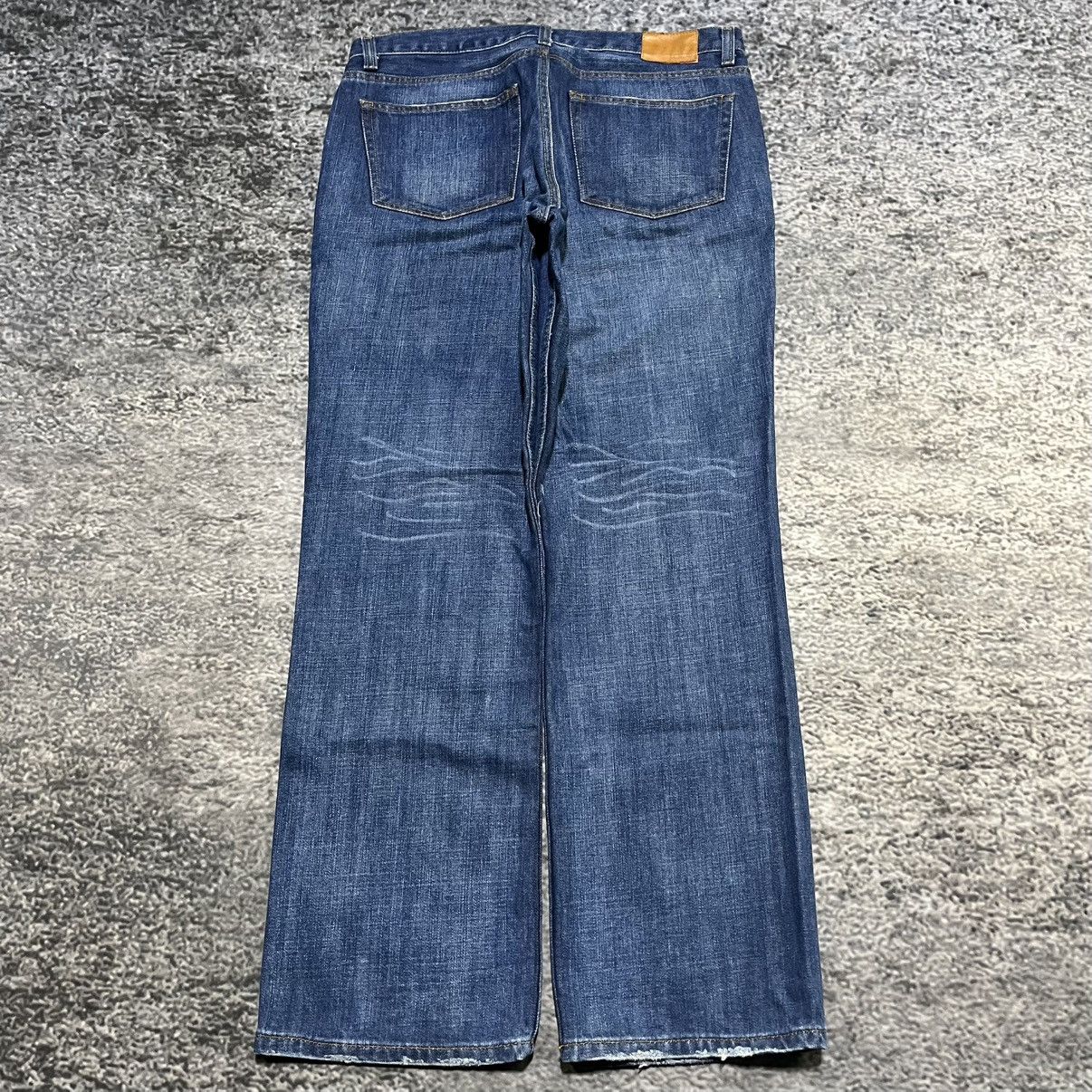 J.Crew VINTAGE J. CREW BLUE BOOTCUT FLARE WESTERN JEANS 35x32 Size US 35 - 1 Thumbnail
