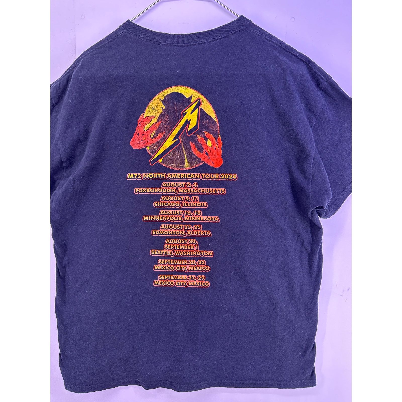 Metallica 2024 Metallica NorthAmerican M72 Tour Jump Fire Concert SZ L Size US XL / EU 56 / 4 - 10 Thumbnail