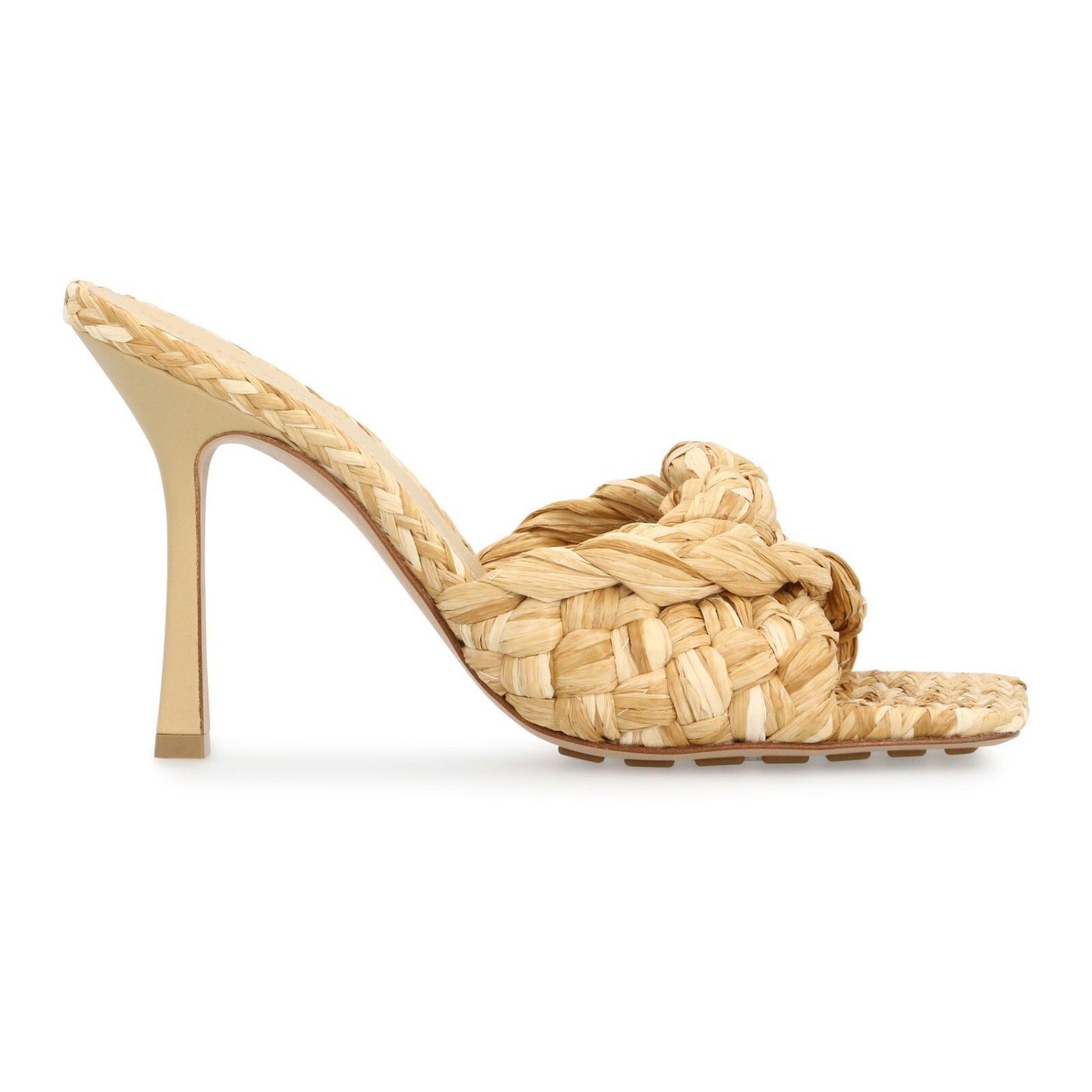 AMI BOTTEGA VENETA Macadamia Raffia Mules New And Authentic (Wom Size US 11 / IT 41 - 1 Thumbnail