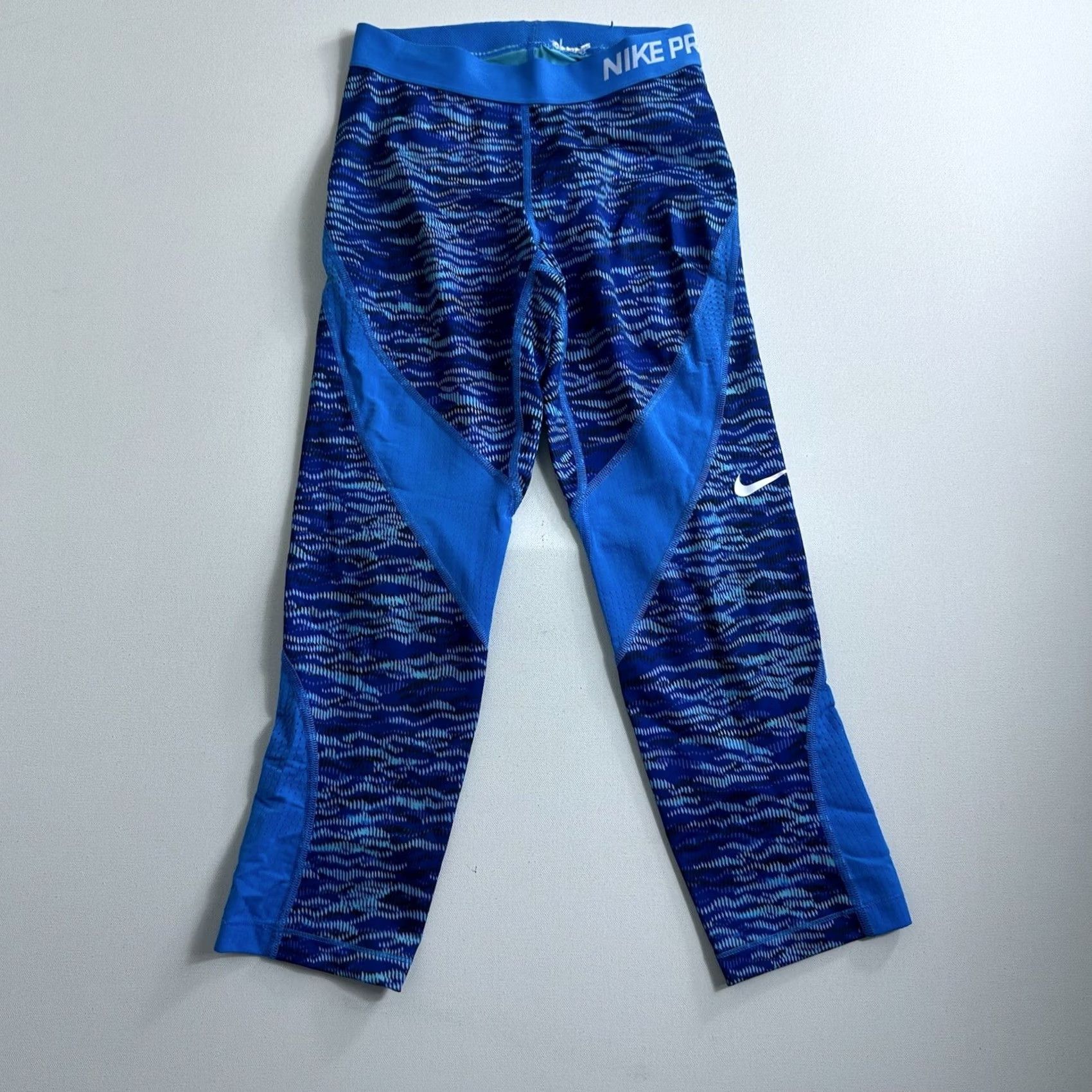 Nike Nike Pro Dri-Fit Womens Small Blue Active Leggings Size 28" / US 6 / IT 42 - 2 Thumbnail