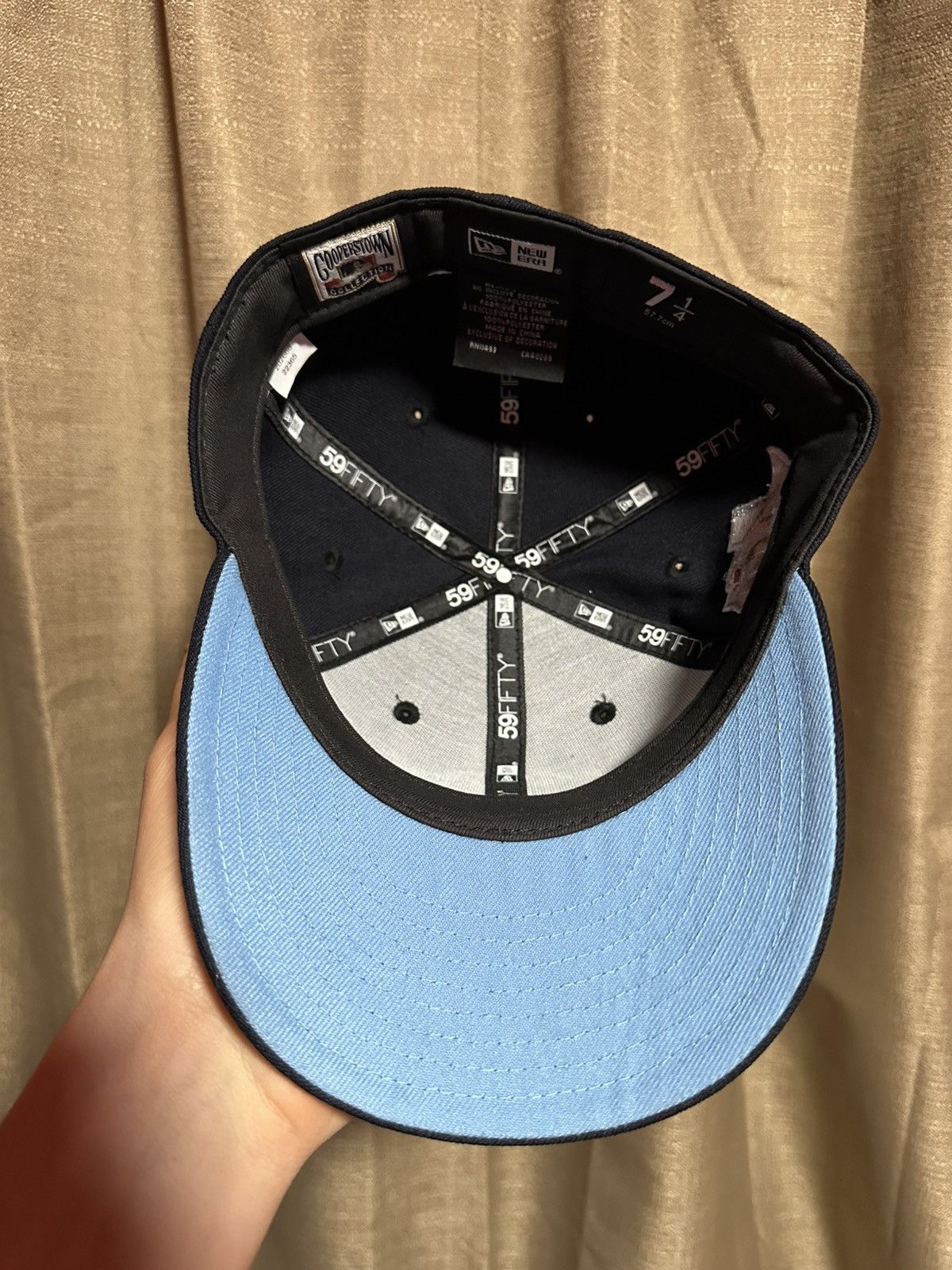 MLB × New Era Texas Rangers Fitted 1/4 New Era Navy Size ONE SIZE - 3 Thumbnail