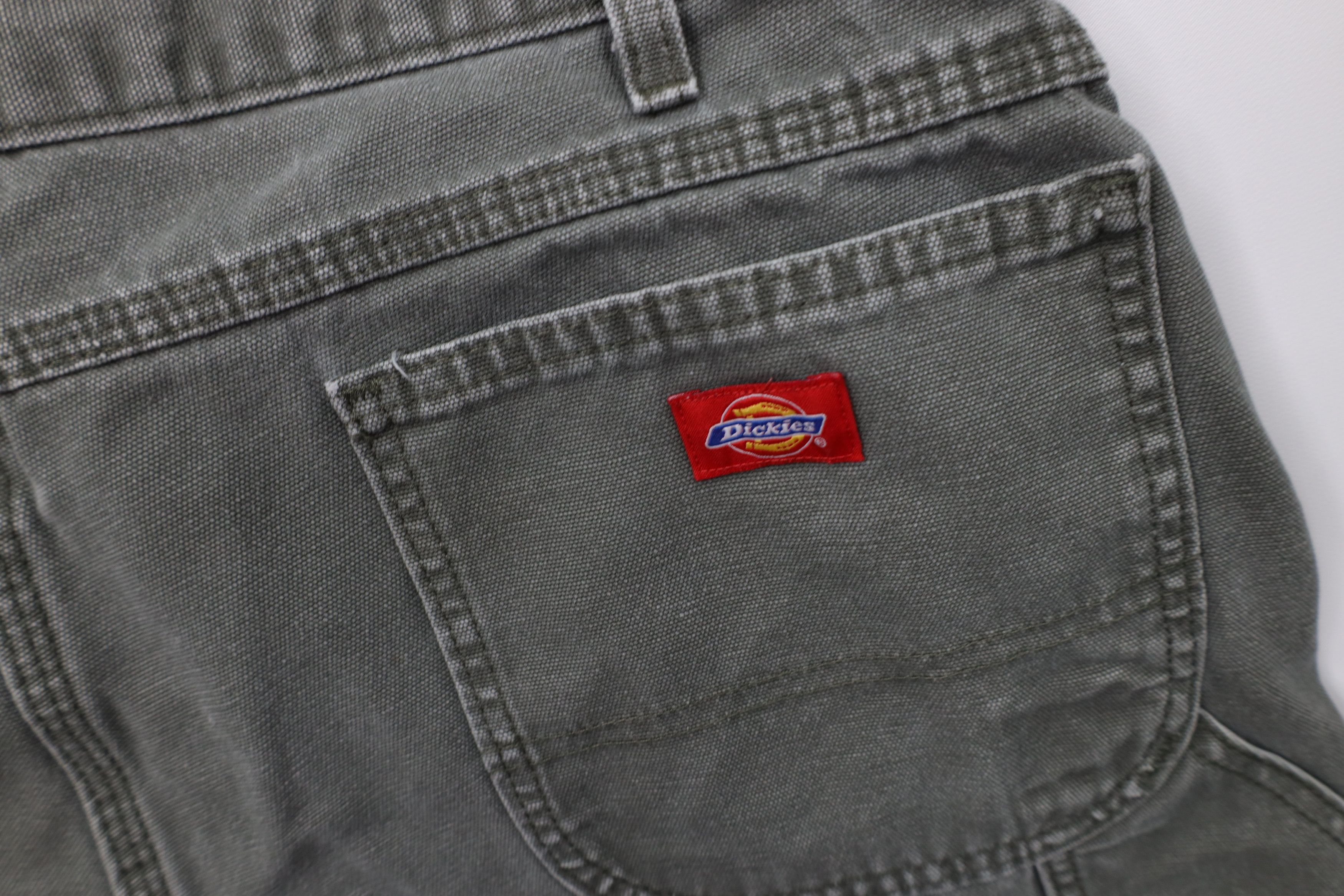 Dickies Vintage Dickies Relaxed Fit Canvas Dungaree Shorts Green Size US 38 / EU 54 - 14 Thumbnail