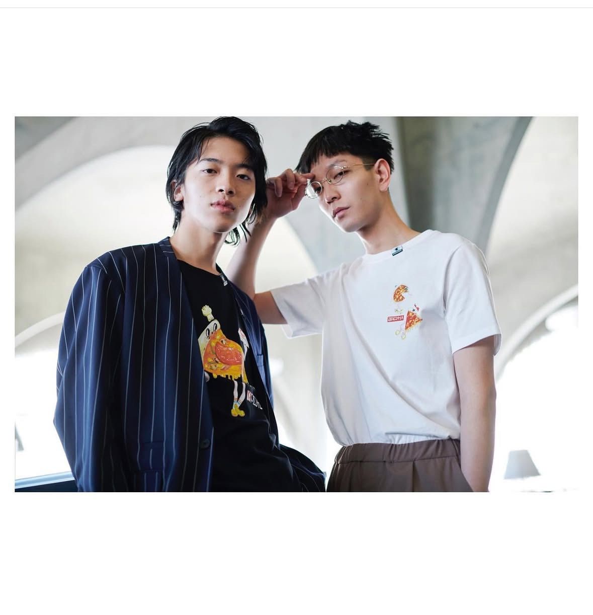 Maison MIHARA YASUHIRO AW21 Miharayasuhiro x Gu Pizza Tee Size US XL / EU 56 / 4 - 1 Thumbnail