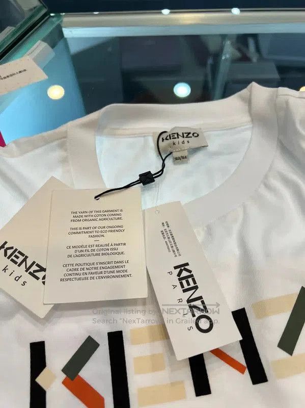 Kenzo Kenzo Logo Cotton T-Shirt for Women . Size M / US 6-8 / IT 42-44 - 4 Thumbnail