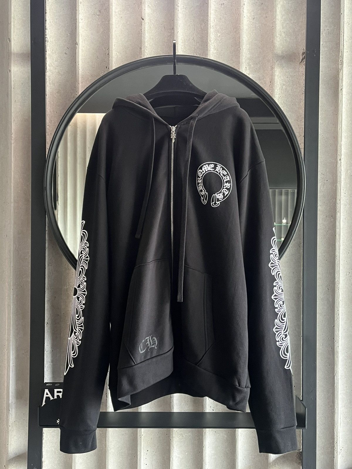Chrome Hearts ChromeHearts Malibu Exclusive Horseshoe Floral Zip