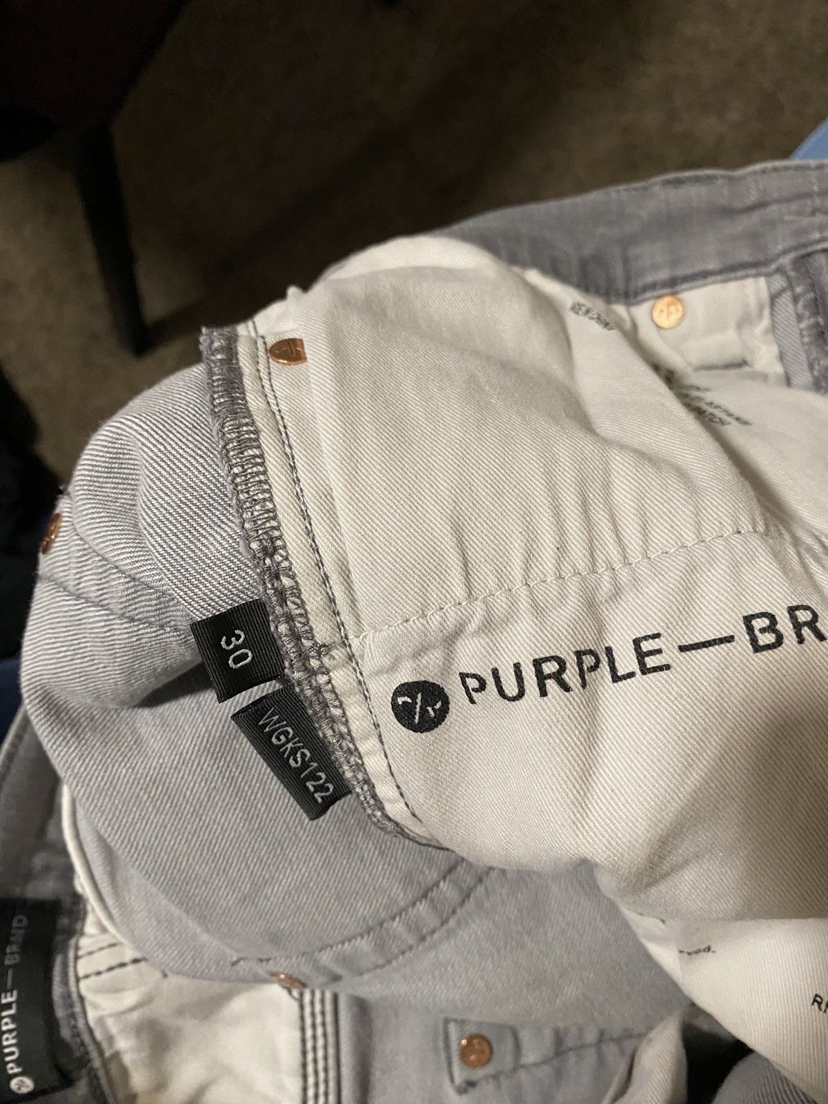 Purple Brand Grey Purple Brand Jeans Size US 30 / EU 46 - 6 Thumbnail