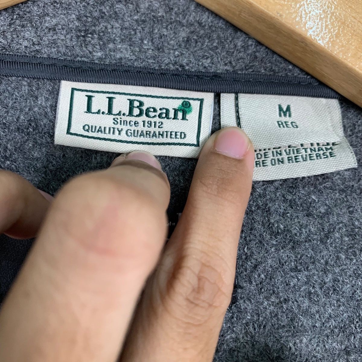 L.L. Bean L.L.BEAN Bellandi Italy Fabric Wool Button Jacket #1044-C47 Size US M / EU 48-50 / 2 - 15 Thumbnail