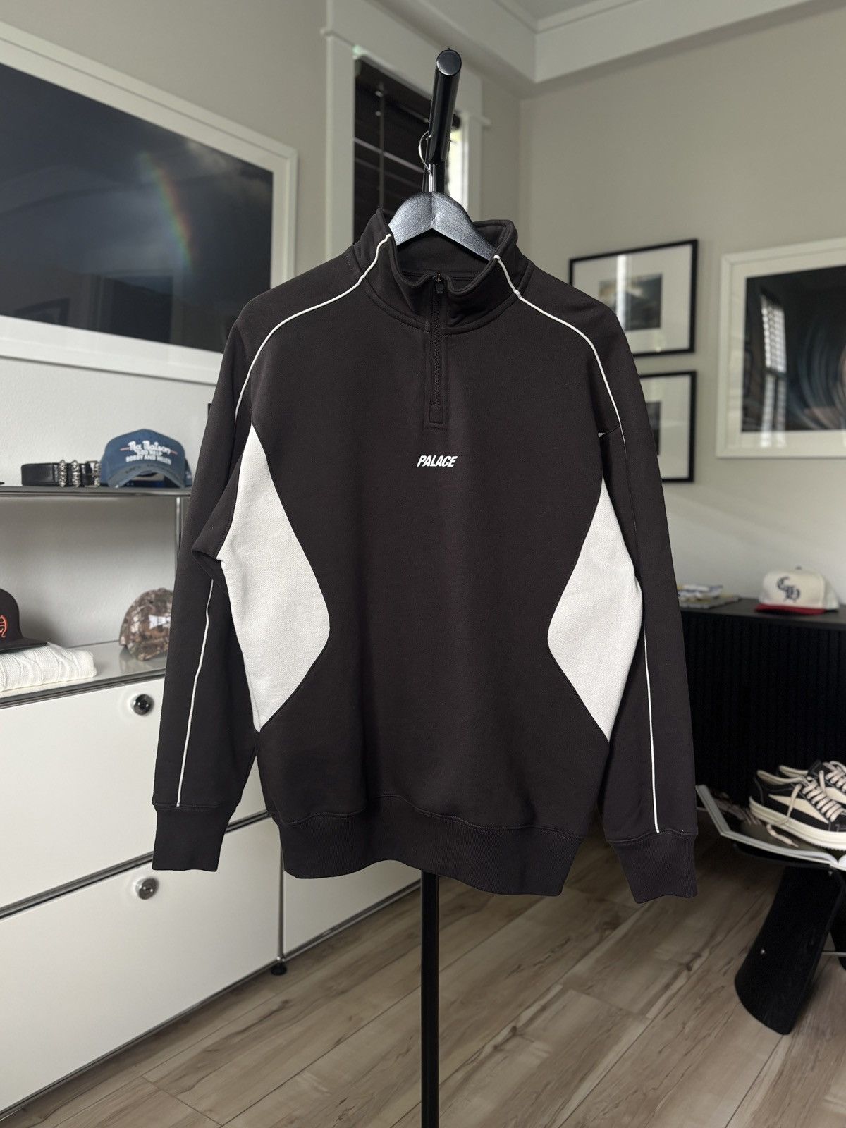 Palace Palace GTX3 Quarter Zip Racer Sweater | Grailed