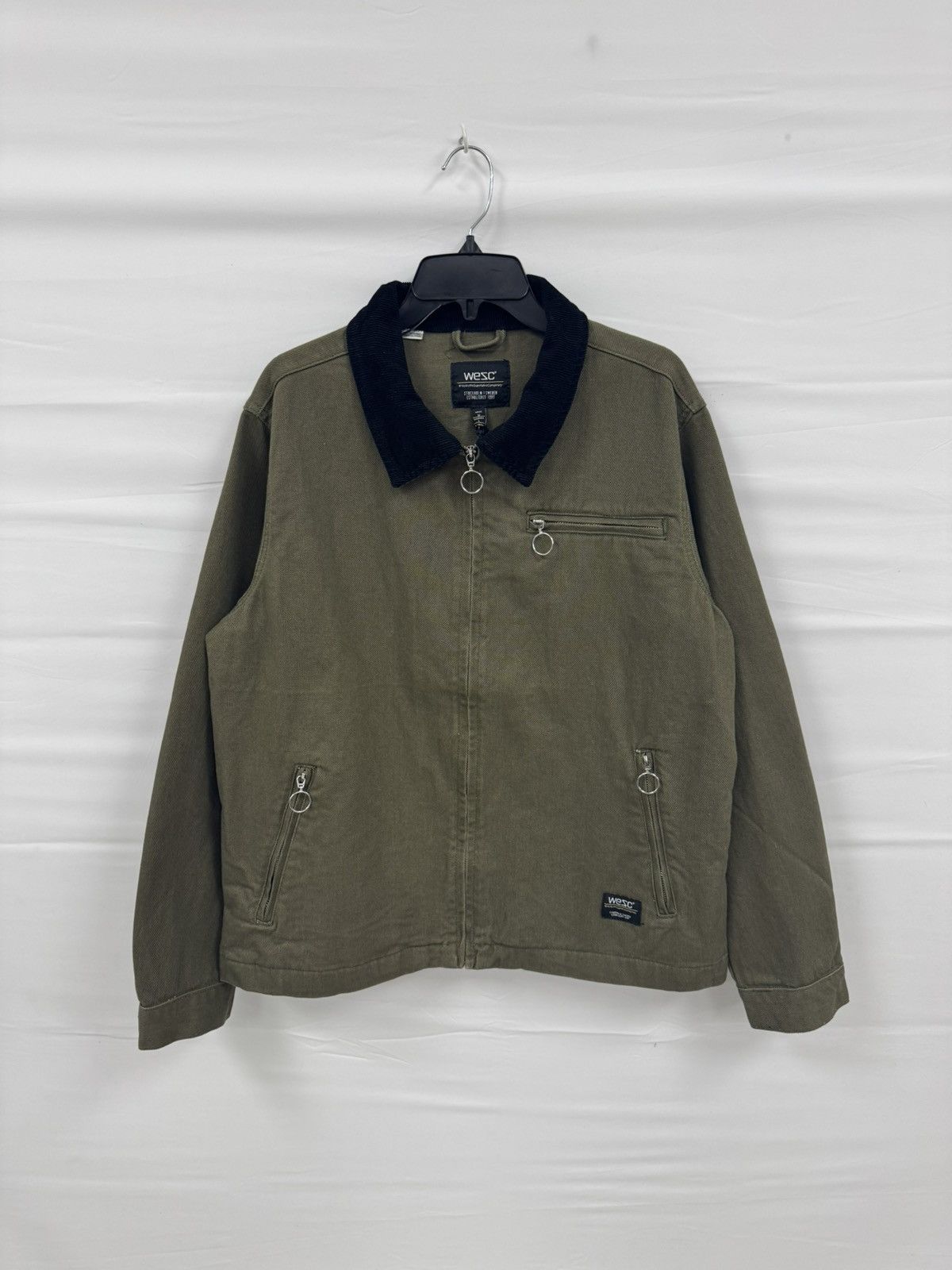 WeSC WeSC ‘Station’ Work Jacket, Olive Green/Black Cord Collar Size US M / EU 48-50 / 2 - 1 Thumbnail