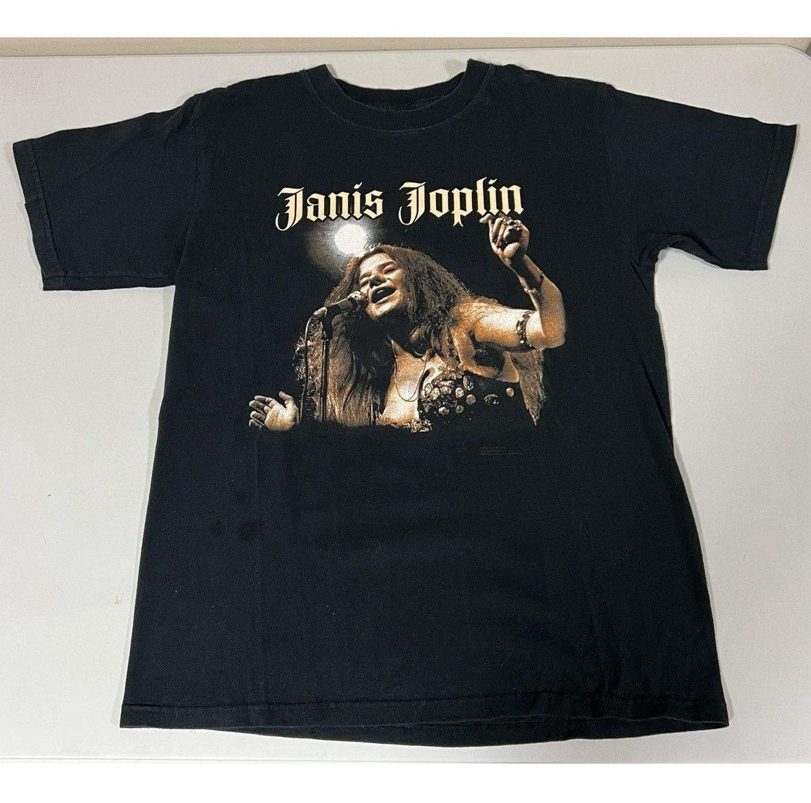 Band Tees Black Janis Joplin Singer Rock Band Tee T-Shirt Size L ✨ Size US L / EU 52-54 / 3 - 1 Thumbnail