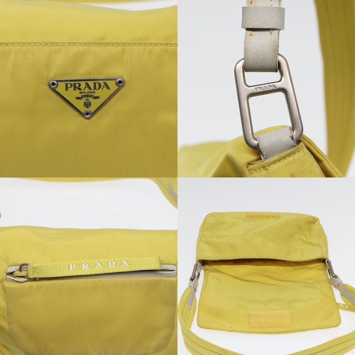 Prada PRADA Shoulder Bag Nylon Yellow Silver Size ONE SIZE - 11 Thumbnail