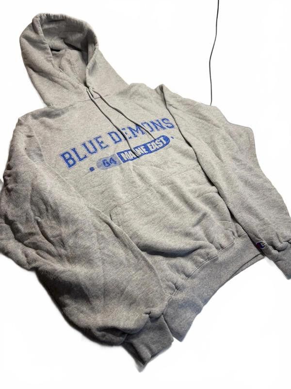 Champion Vintage Champion Blue Demons Hoodie – Grey Small Size US S / EU 44-46 / 1 - 3 Thumbnail