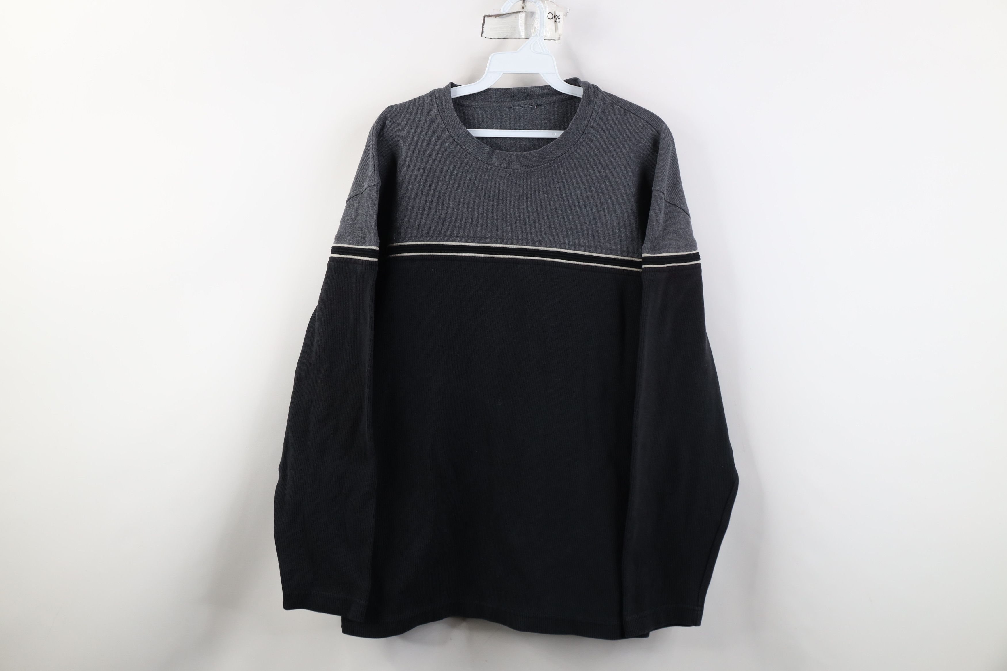 Vintage Vintage 90s Y2K Streetwear Knit Heavy Long Sleeve T-Shirt Size US L / EU 52-54 / 3 - 1 Thumbnail