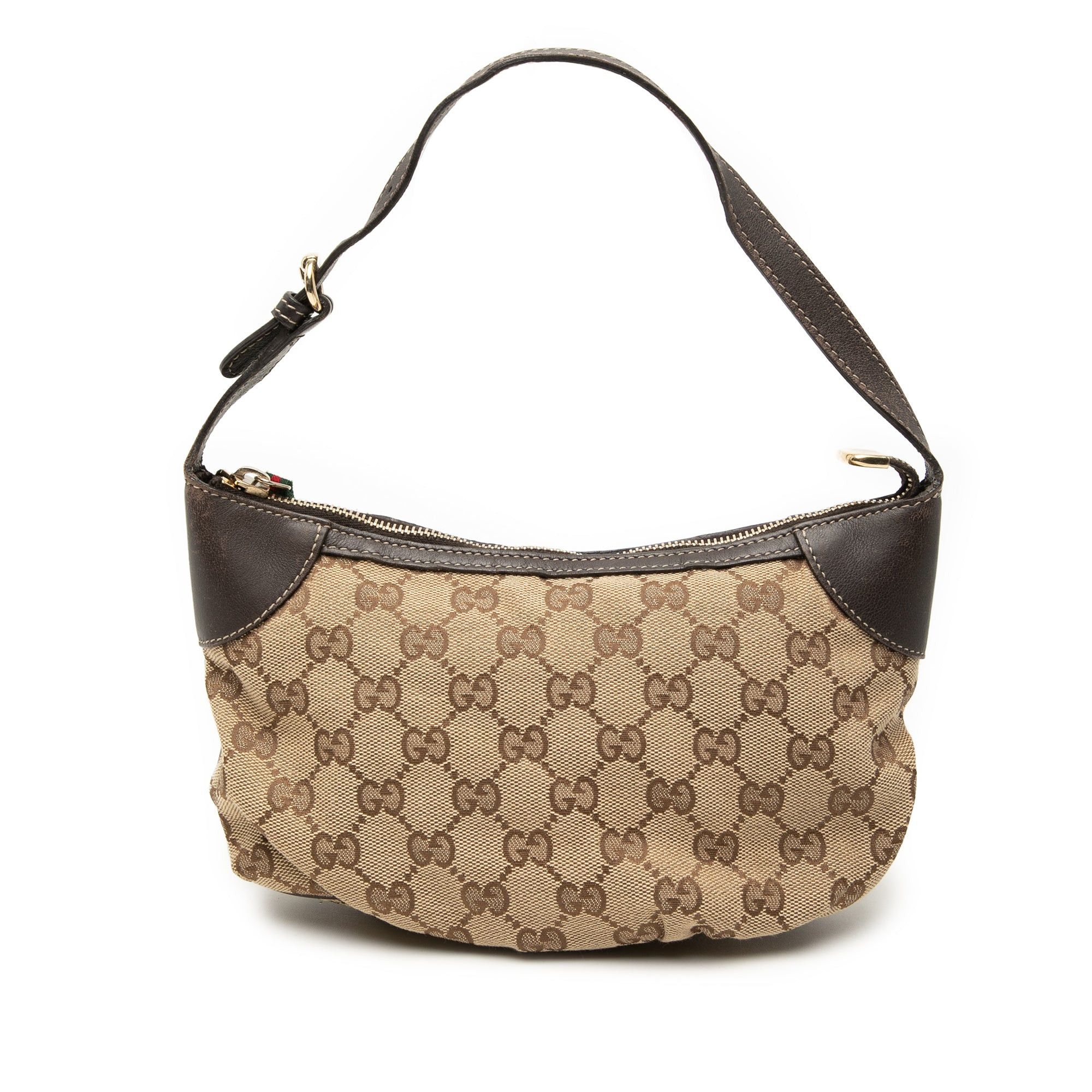 Gucci Gg Canvas Web Handbag in Beige, Women's