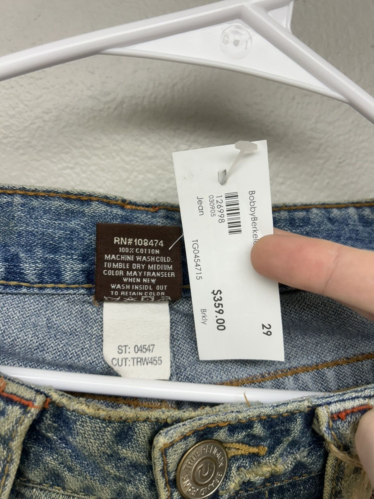 True Religion RARE Vintage True Religion Distressed Patchwork Flare Jeans Size 29" - 7 Thumbnail