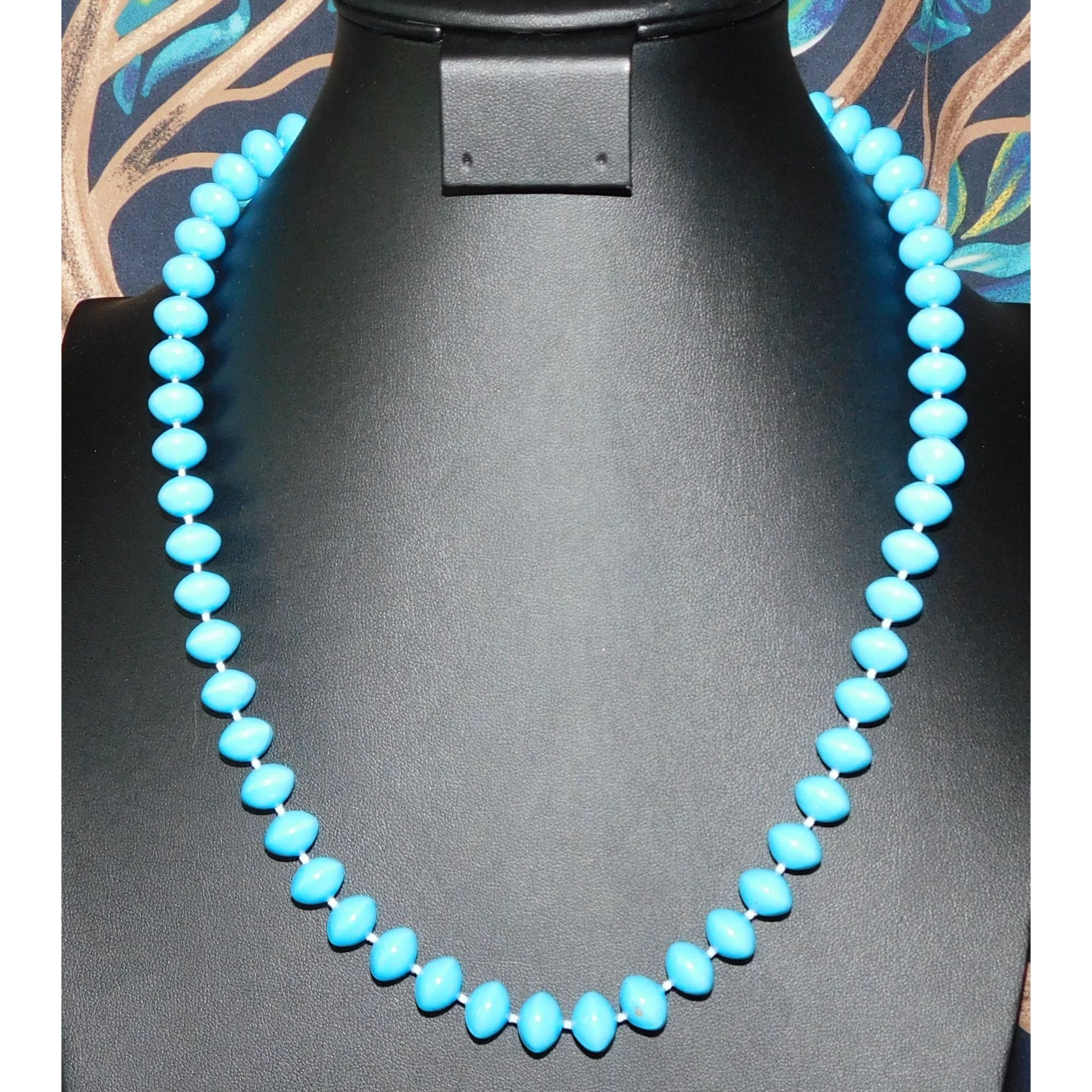 Other Simple Casual Sky Blue Beaded Necklace Size ONE SIZE - 2 Thumbnail