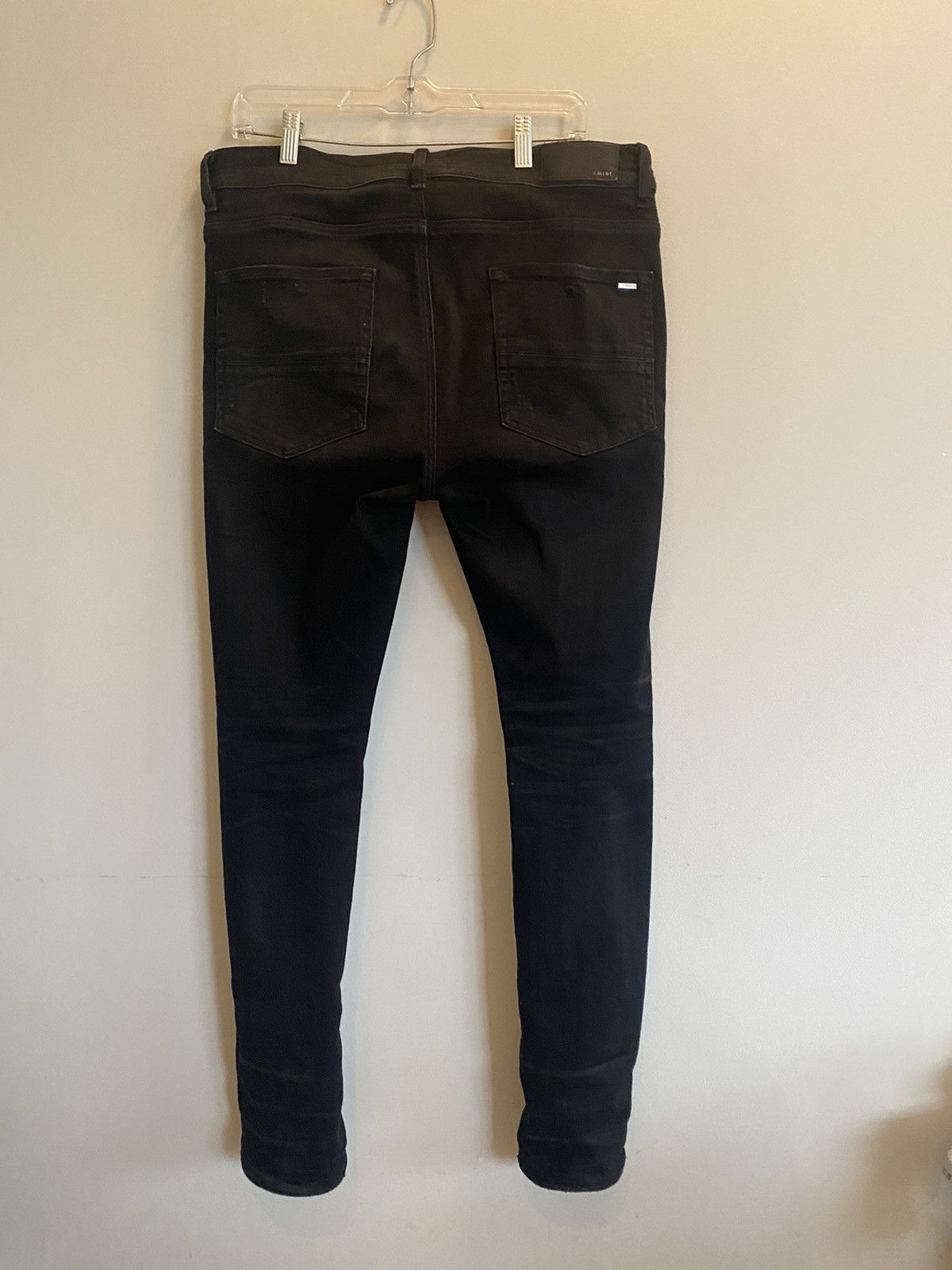 Amiri × Designer Amari Black Denim Celebrity Worm Size US 34 / EU 50 - 4 Thumbnail