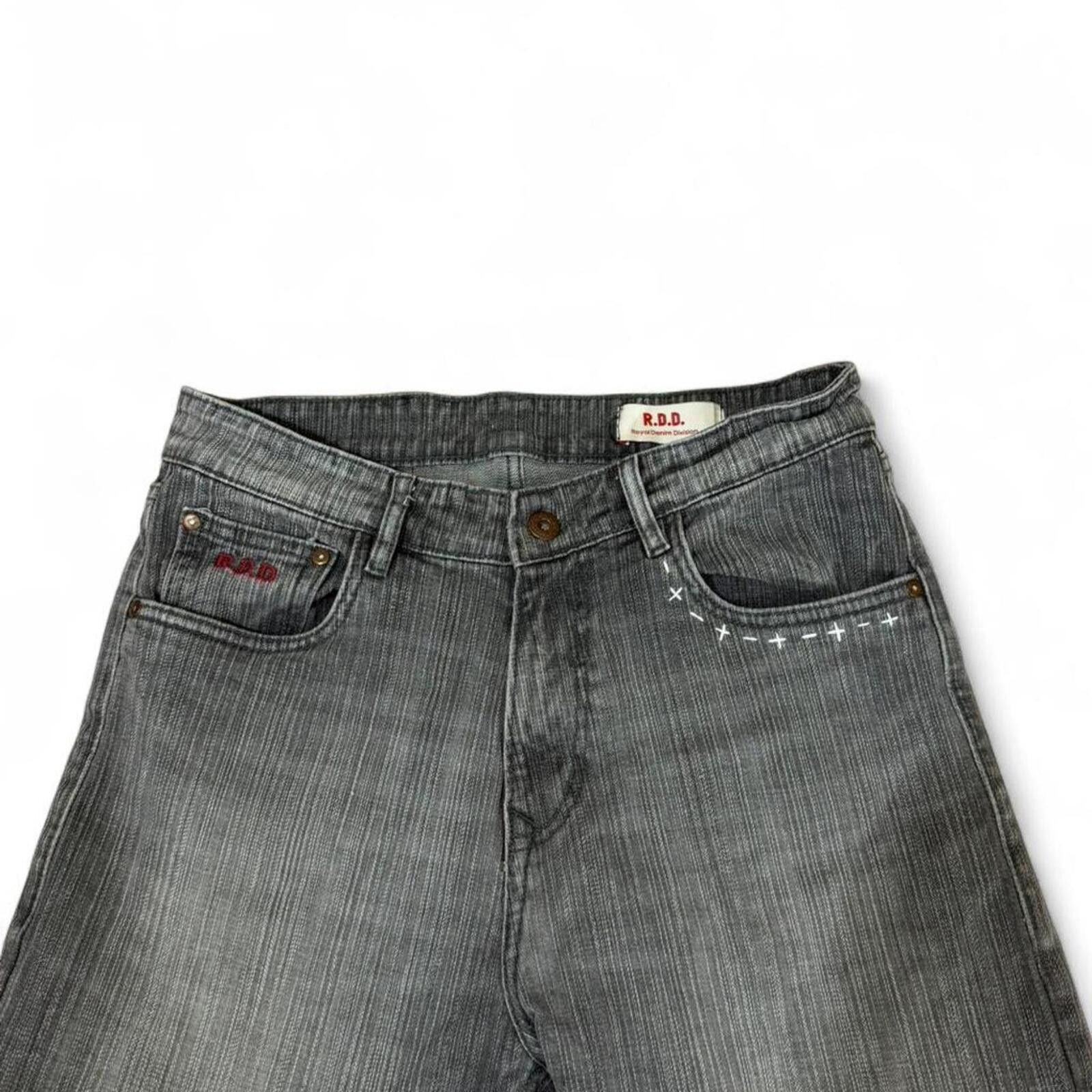 True Religion R.D.D. grey pinstripe bootcut denim jeans Size 32" / US 10 / IT 46 - 1 Thumbnail