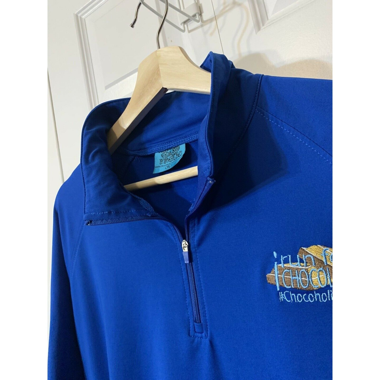 Other Run For Chocolate Chocoholicfrolic 1/4 Zip 5k 10k Blue 1/4 Z Size US XL / EU 56 / 4 - 6 Thumbnail