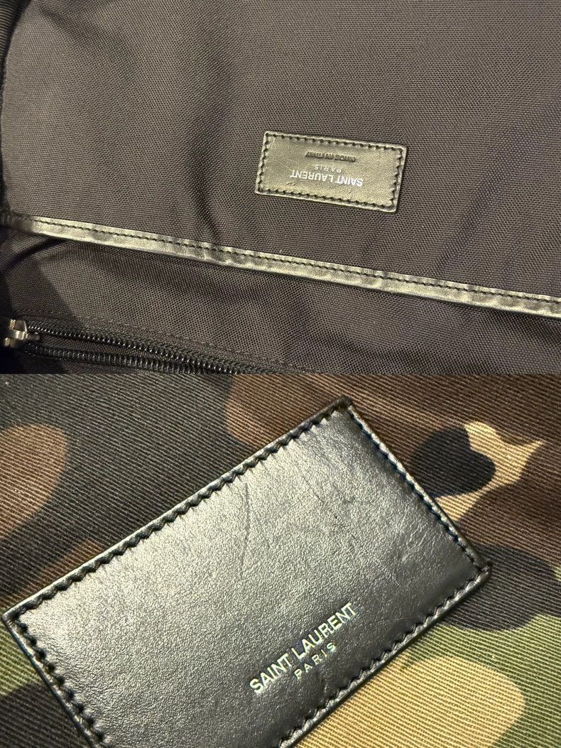 Saint Laurent Paris Saint laurent paris Camouflage canvas backpack 2506-Nextarr Size ONE SIZE - 6 Thumbnail