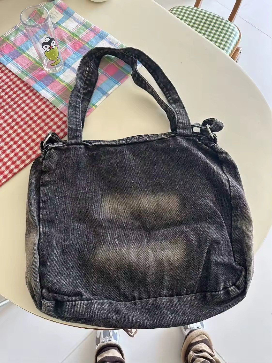 Japanese Brand Capacity Patchwork Retro Hello Kitty Y2k Bag Size ONE SIZE - 9 Thumbnail