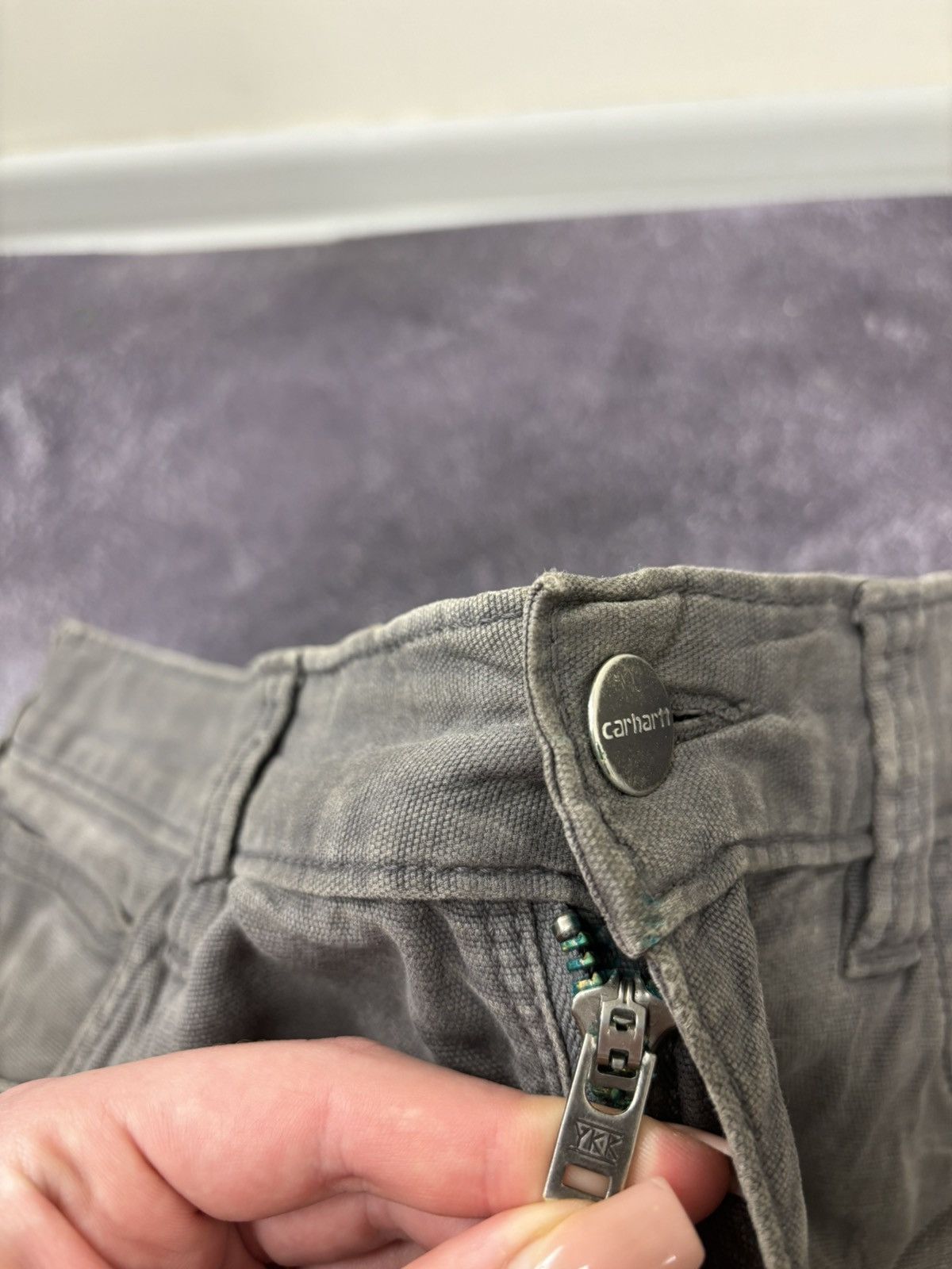 Carhartt Vintage Carhartt USA Gray Y2K Work Hype Pants Jeans Size US 32 / EU 48 - 13 Thumbnail
