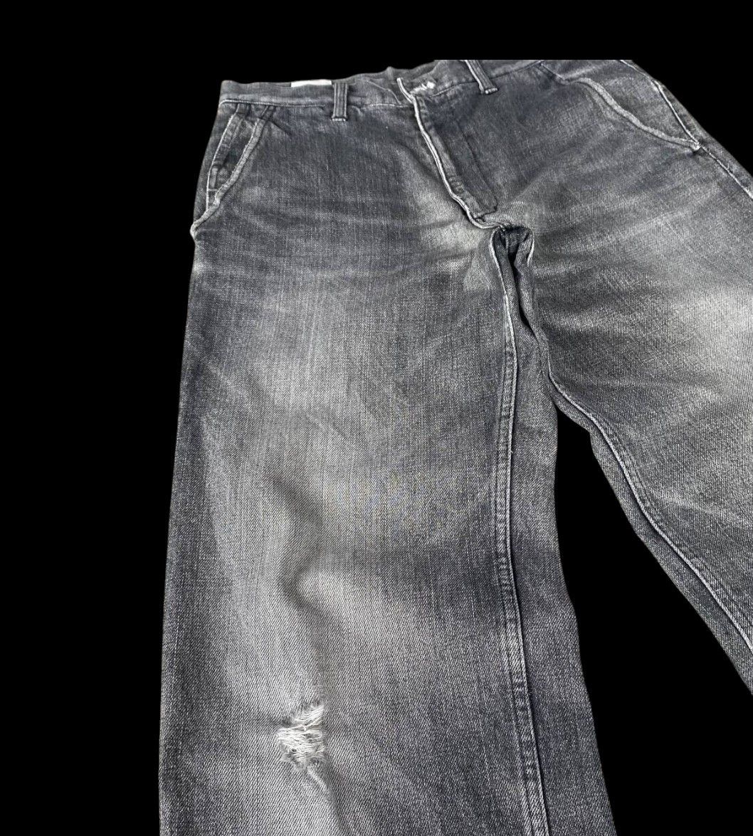 Takeo Kikuchi BJ6-19 VTG JAPAN TAKEO KIKUCHI DISTRESSED FADED GREYWASH Size US 29 - 7 Thumbnail