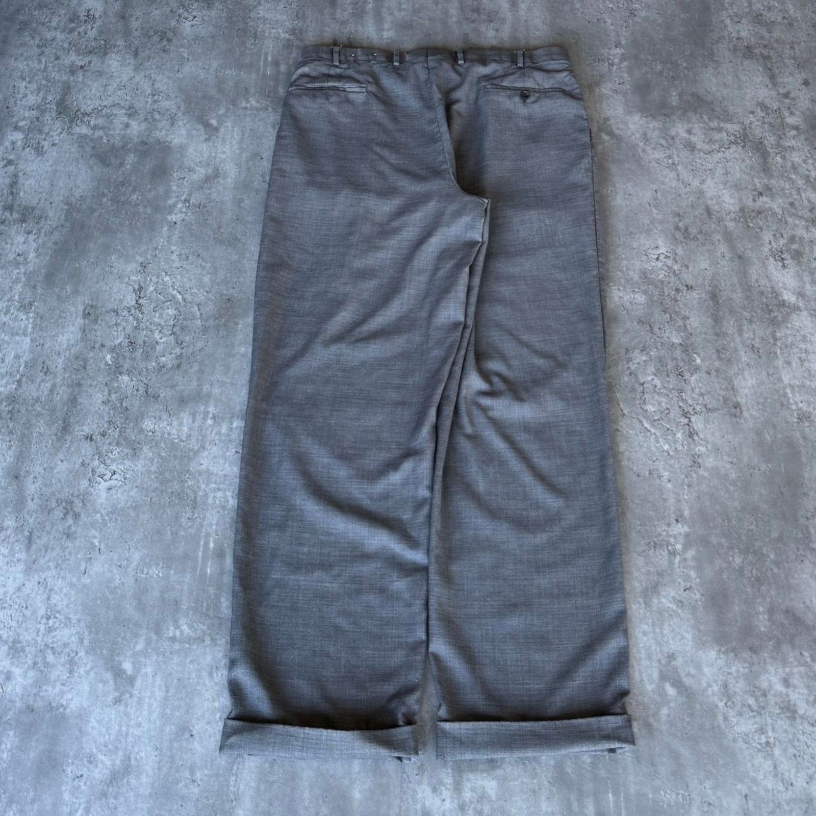 Japanese Brand × Vintage Vintage Y2K Baggy Grey Grunge Opium Essential Dress Pants Size US 37 - 2 Thumbnail