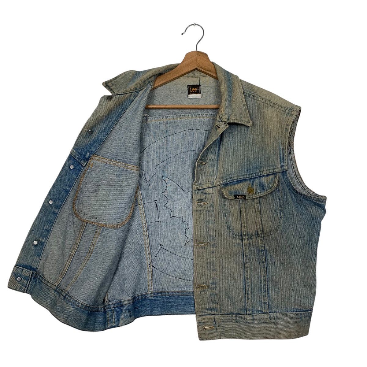 Lee Vintage 80s Lee Biker Denim Vest Size US M / EU 48-50 / 2 - 9 Thumbnail
