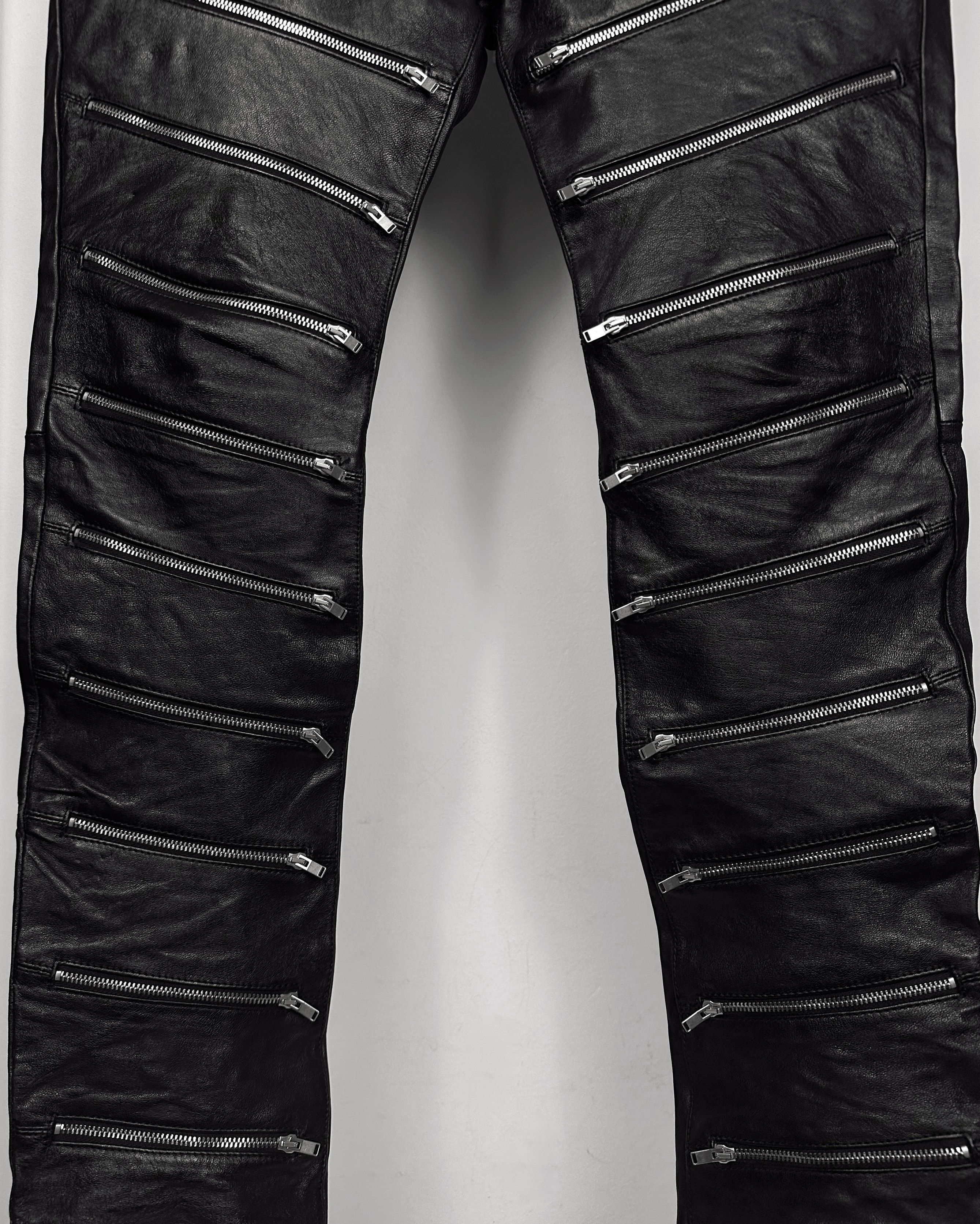 Saint Laurent Paris Saint Laurent Multi Zip Leather Biker Pants Size US 36 / EU 52 - 6 Thumbnail