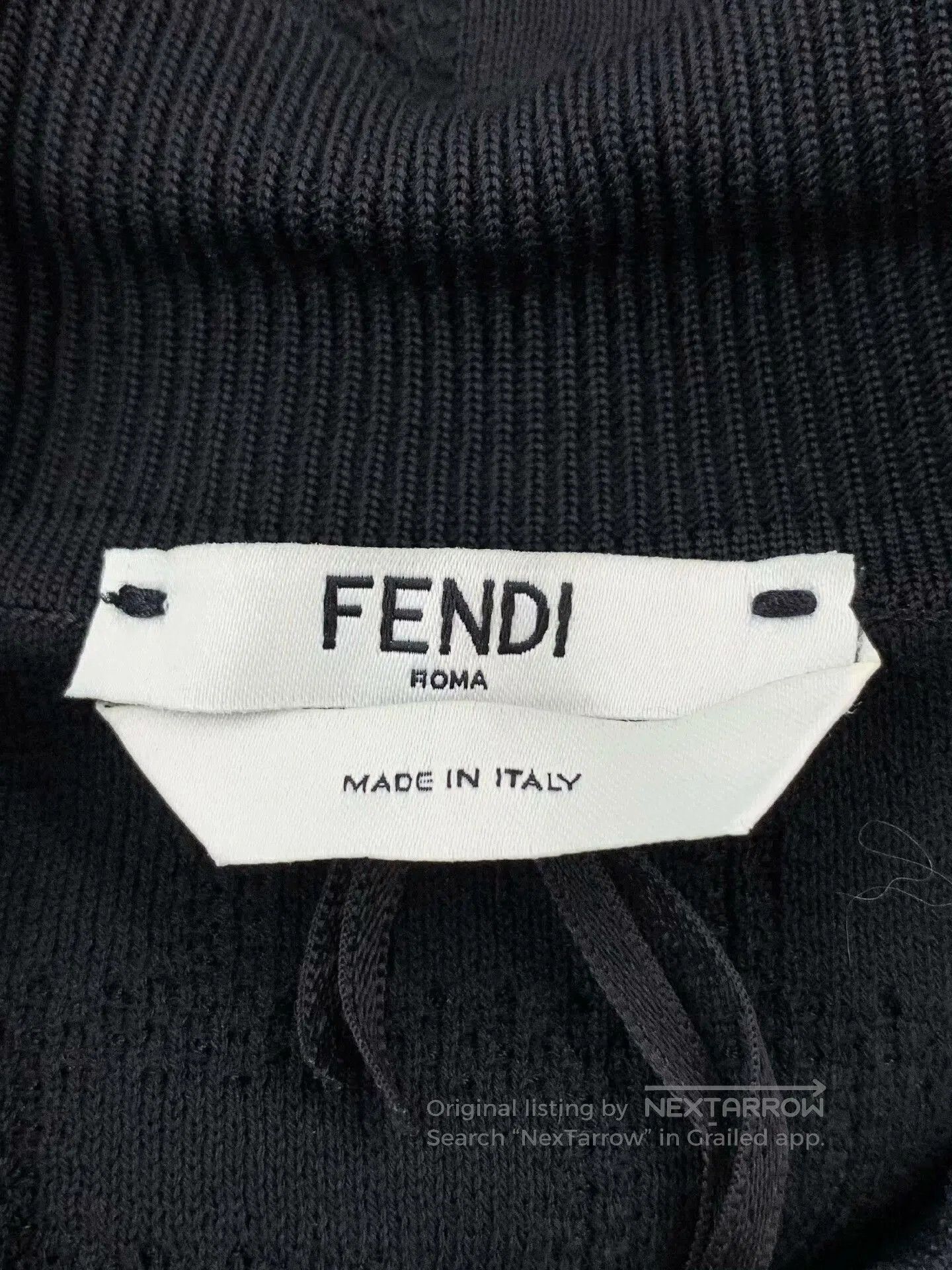 Fendi Fendi Black Patterned Knit Sweater. Size US S / EU 44-46 / 1 - 3 Thumbnail