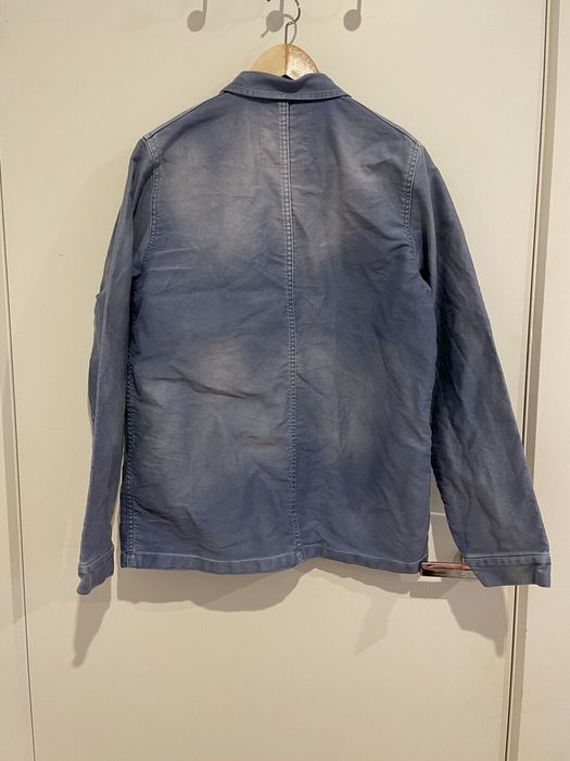 Le Mont St. Michel French Work Chore Jacket Bleu de Travail Grailed