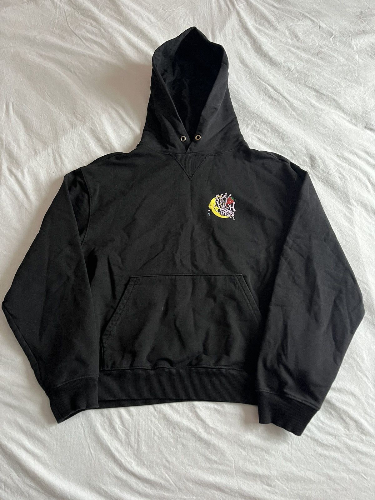 image of Sky High Farm Workwear Pullover Hoodie in Black, Men's (Size Medium)
