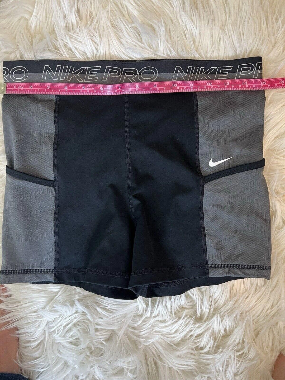 Nike Nike Pro Shorts Dri Fit Gray Compression Pockets Flaws Size 36" / US 14 / IT 50 - 7 Thumbnail