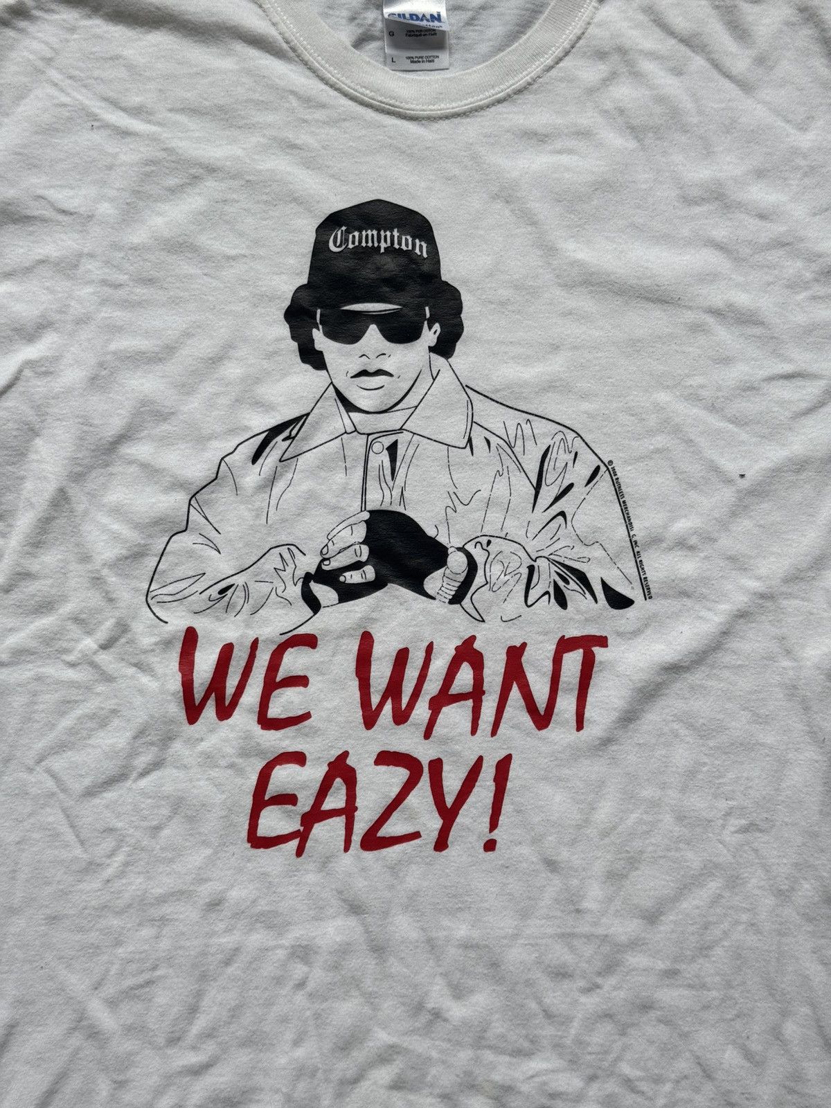 Vintage White and red Eazy-E t-shirt Size US M / EU 48-50 / 2 - 2 Thumbnail