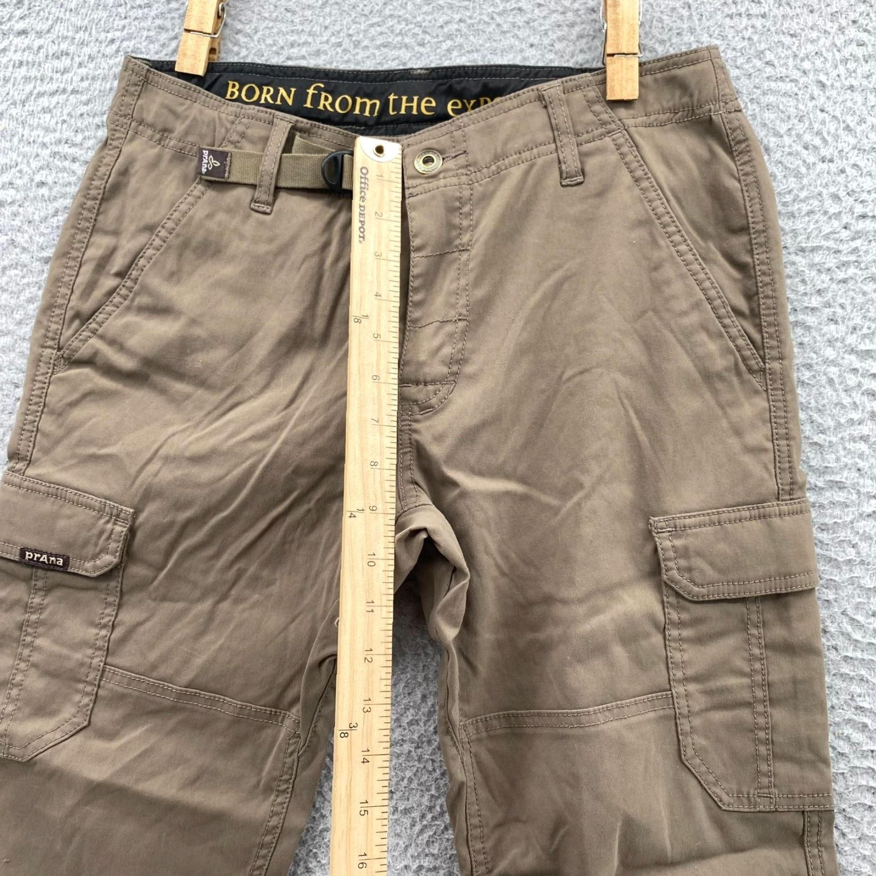 Prana prAna Zion Cropped Pants Men's 30X25 Brown Cargo Performance Hiking Gorpcore - Pants - Men - 30 - Brown - Cropped - Cargo - Nylon - Spandex - 90s? Size US 30 / EU 46 - 4 Thumbnail