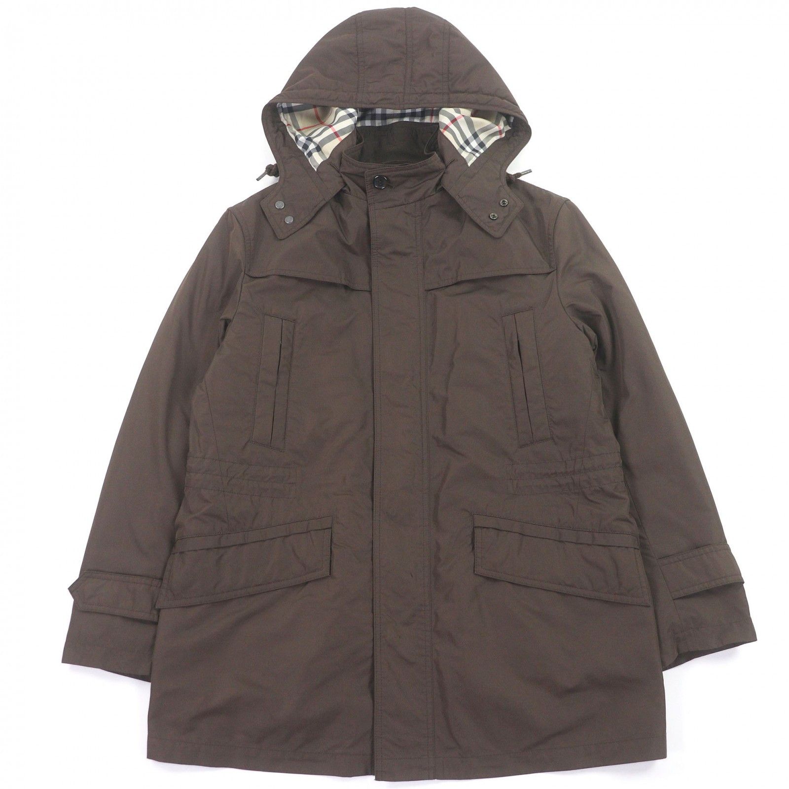 Burberry Burberry Burberry London Nylon Leather Hooded Jacket Textile Outerwear DUTY FREE for USA Size ONE SIZE - 1 Thumbnail