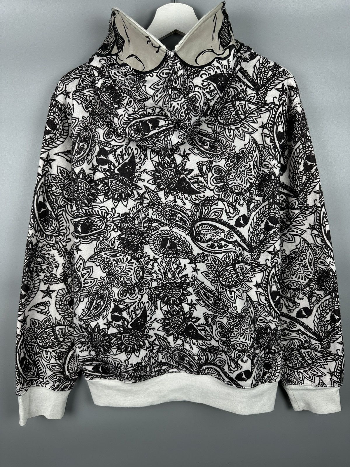 Tapout No Fear Skull Face Zip Hoodie Opium Paiesley Size US M / EU 48-50 / 2 - 14 Thumbnail