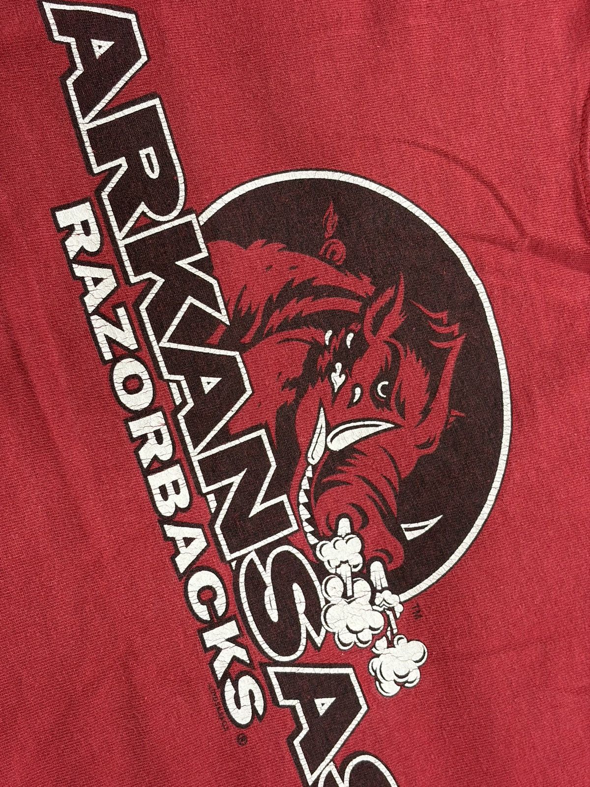 Delta Vtg Y2K Arkansas Razorbacks College Football Graphic Tee Size US L / EU 52-54 / 3 - 2 Thumbnail