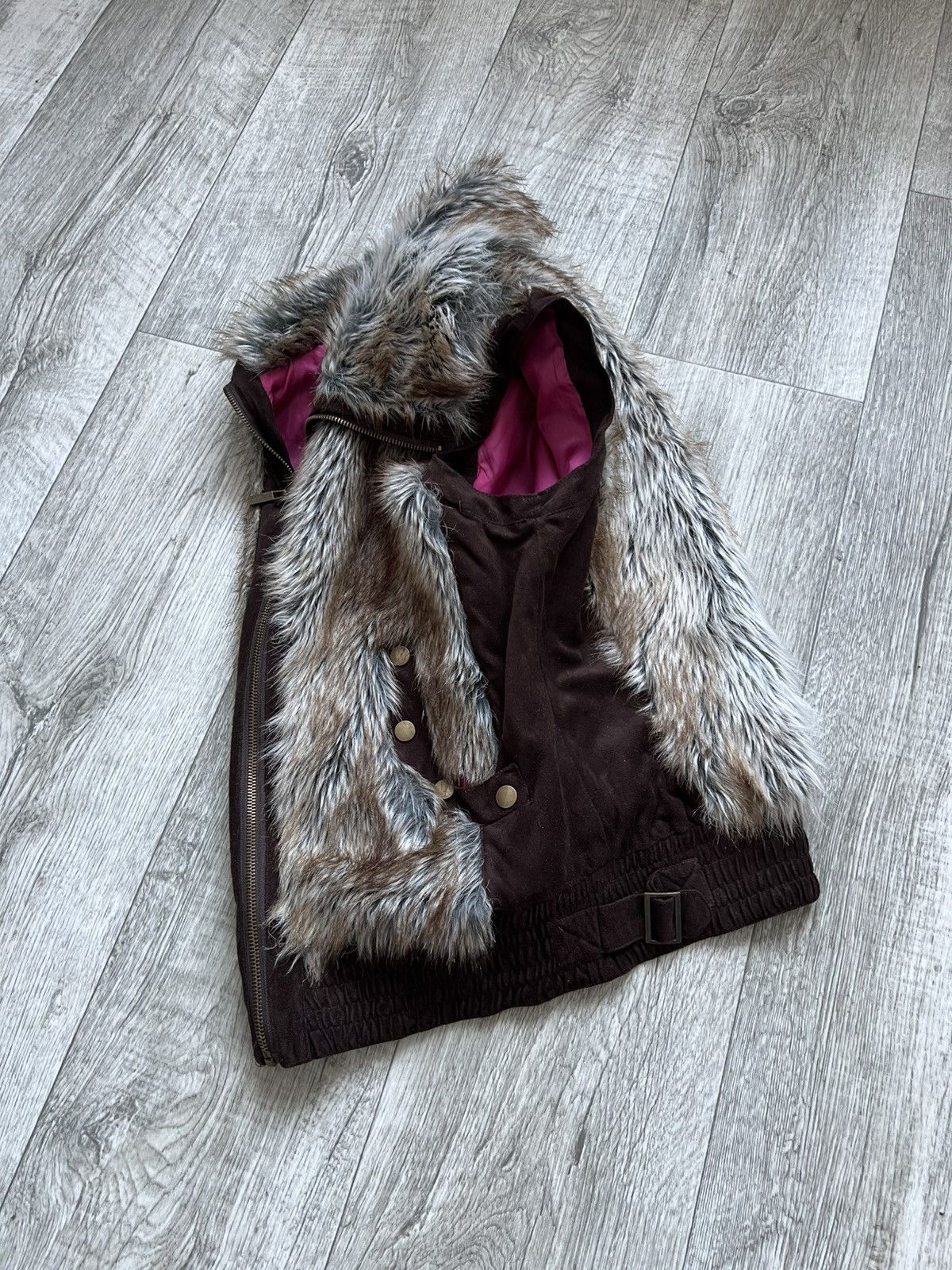 Hysteric Glamour Crazy Archived Faux Fur Y2k Vest Hysteric Glamour LGB 00s Size S / US 4 / IT 40 - 9 Thumbnail