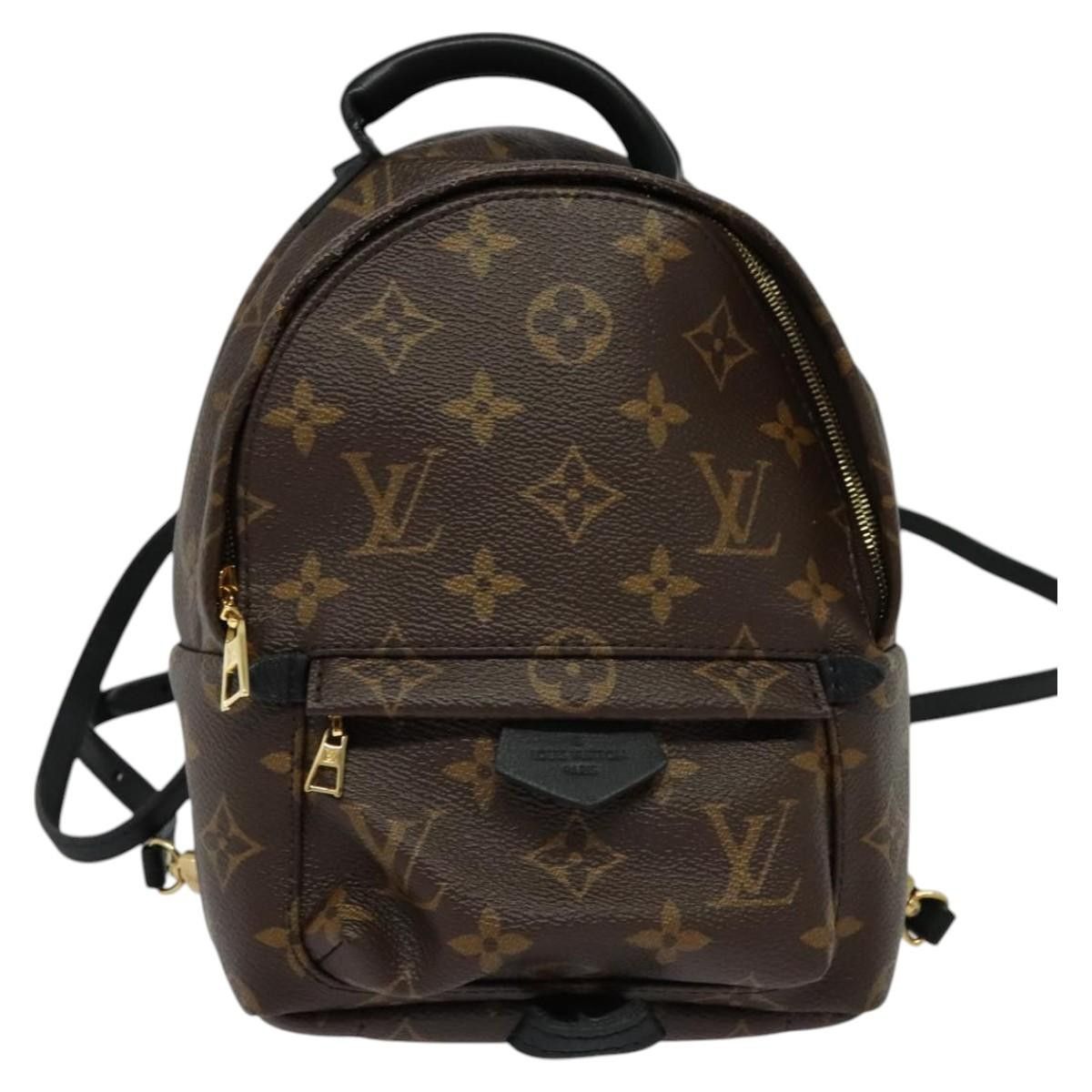 Louis Vuitton Palm Springs Mini Brown Canvas Backpack Bag (Pre-Owned), Women's