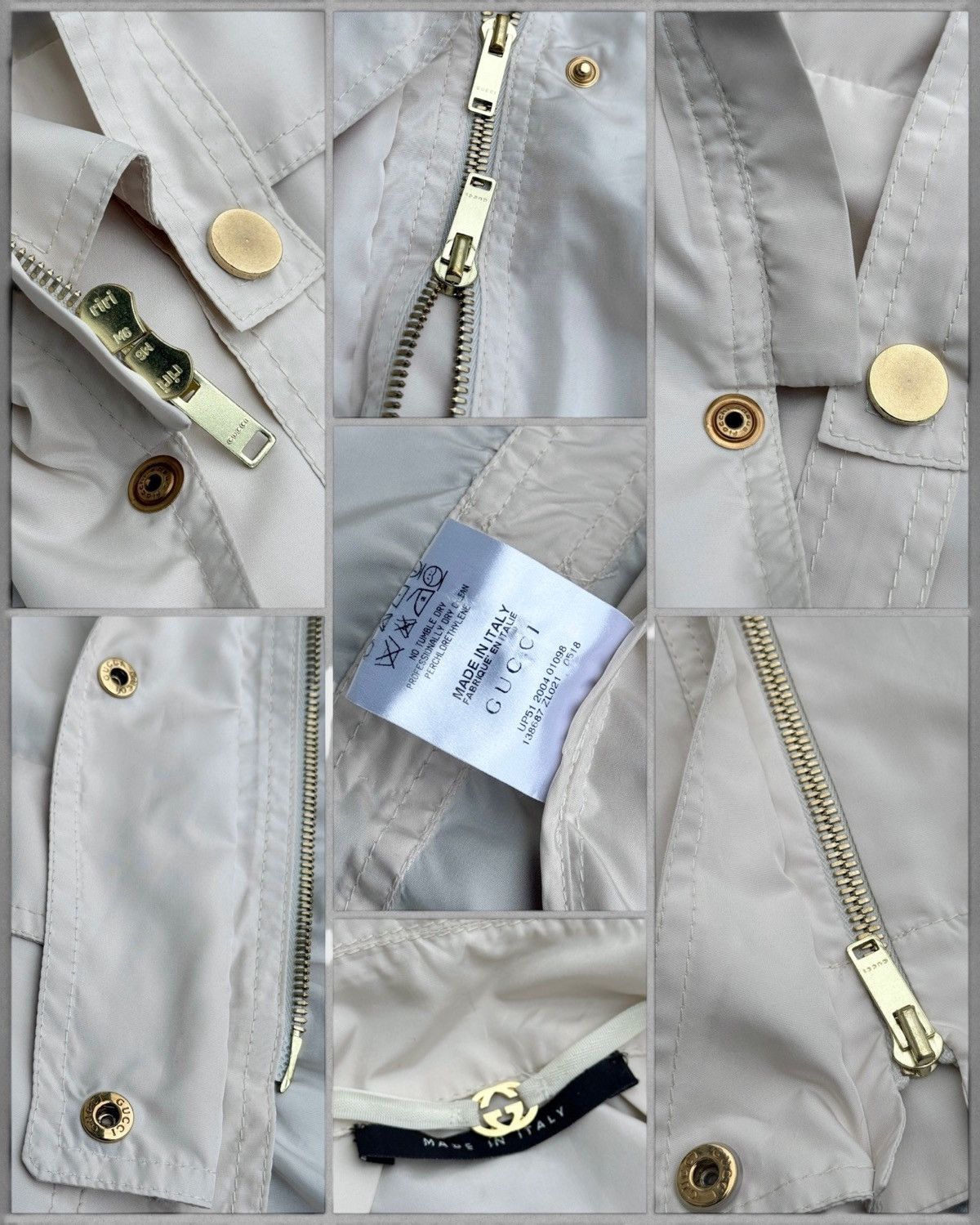 Gucci SS 2004 Gucci By Tom Ford Military Biker Windbreaker Jacket Size M / US 6-8 / IT 42-44 - 6 Thumbnail
