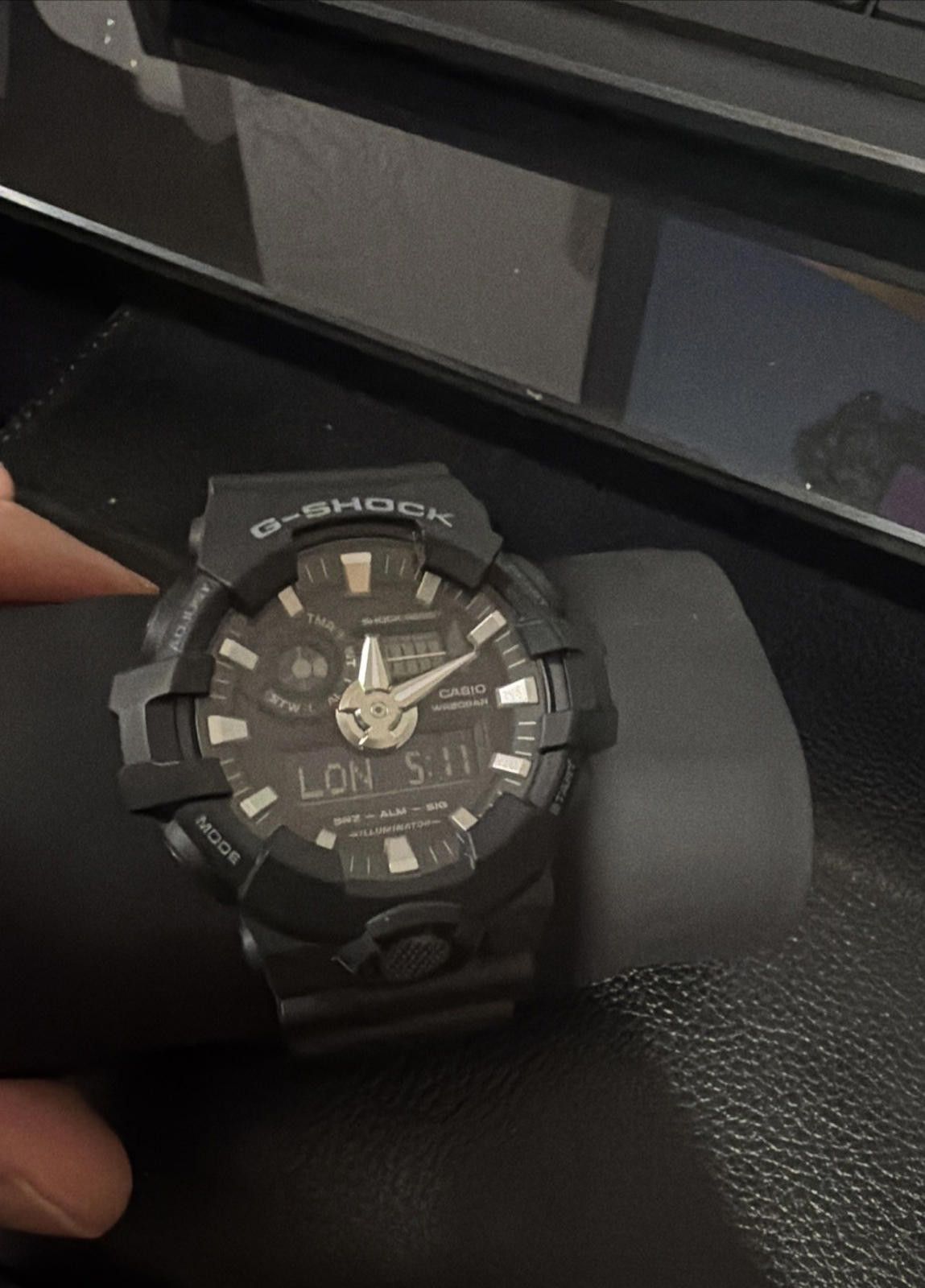 G Shock New Casio G-ShockSuper Illuminator Ana-Digital 3D Black Size ONE SIZE - 2 Thumbnail